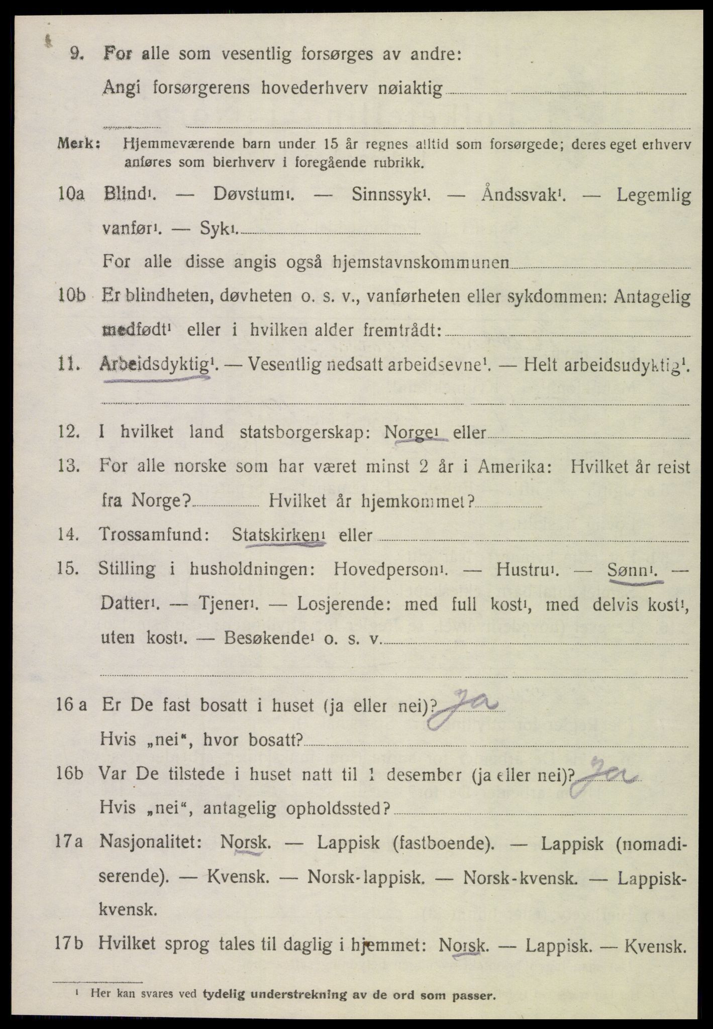 SAT, 1920 census for Stjørdal, 1920, p. 2547