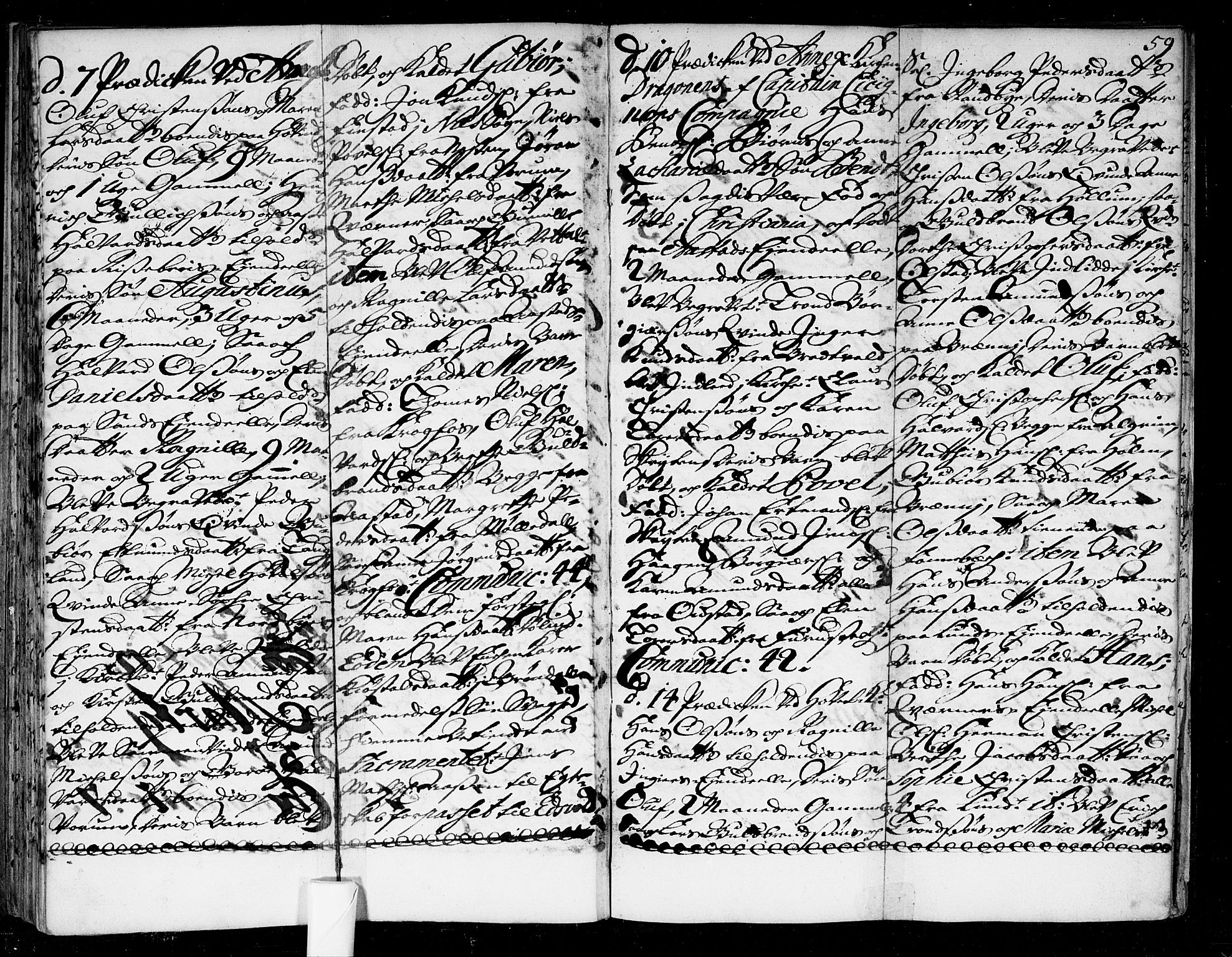 Ullensaker prestekontor Kirkebøker, AV/SAO-A-10236a/F/Fa/L0004: Parish register (official) no. I 4, 1721-1723, p. 59