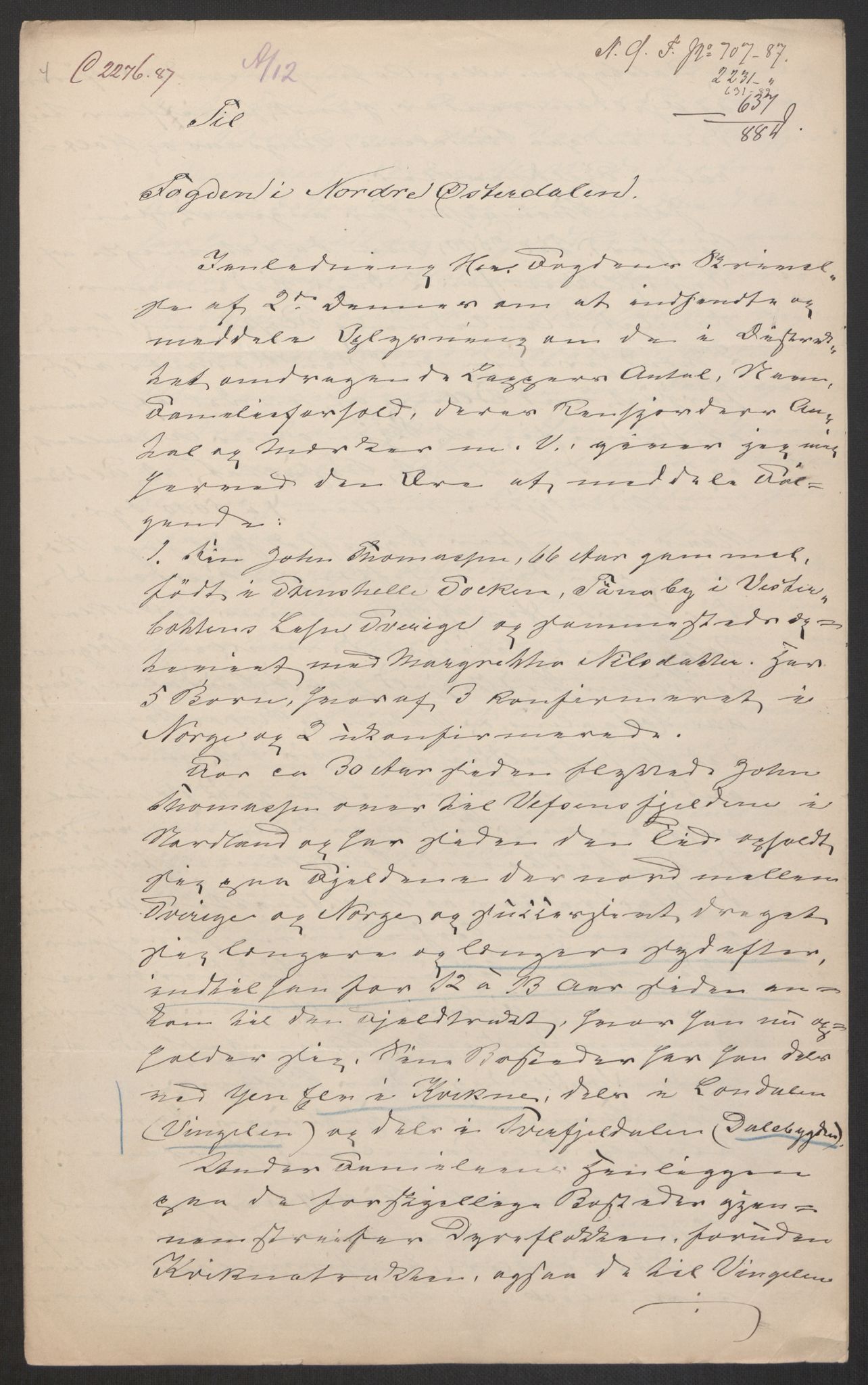 Landbruksdepartementet, Kontorer for reindrift og ferskvannsfiske, AV/RA-S-1247/2/E/Eb/L0014: Lappekommisjonen, 1885-1890, p. 357