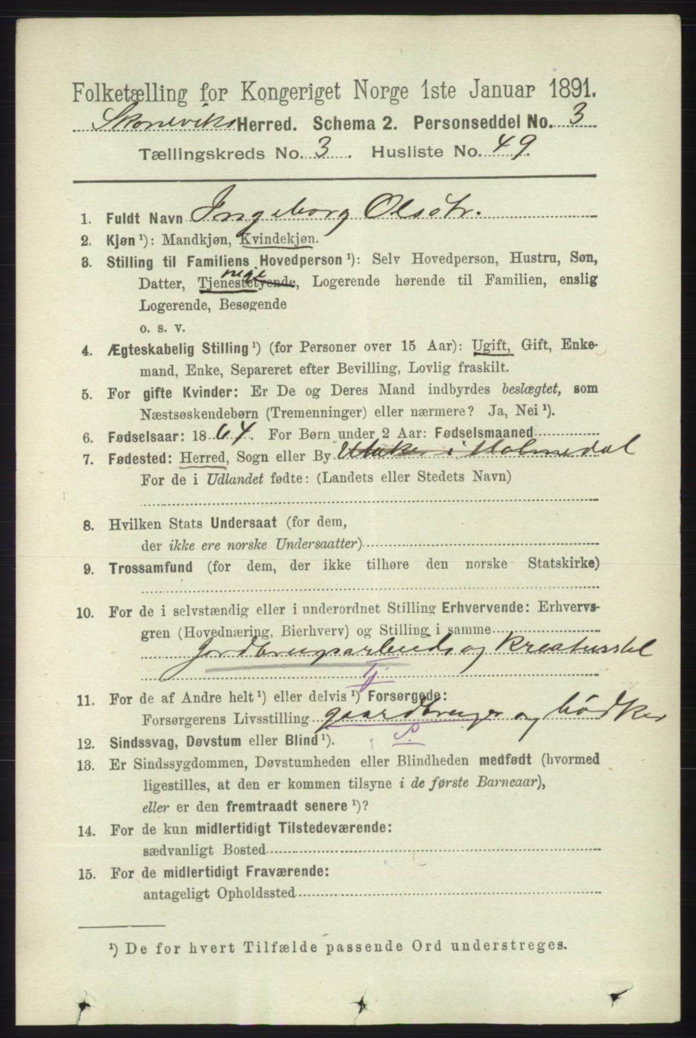 RA, 1891 census for 1212 Skånevik, 1891, p. 774