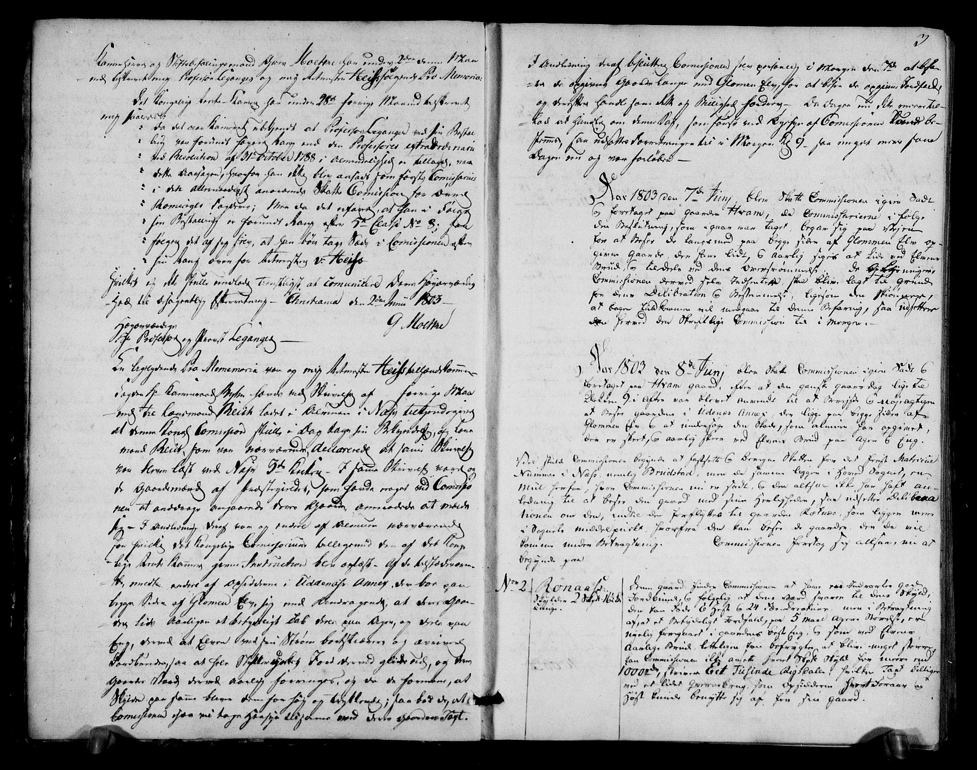 Rentekammeret inntil 1814, Realistisk ordnet avdeling, AV/RA-EA-4070/N/Ne/Nea/L0019: Øvre Romerike fogderi. Deliberasjonsprotokoll, 1803, p. 4