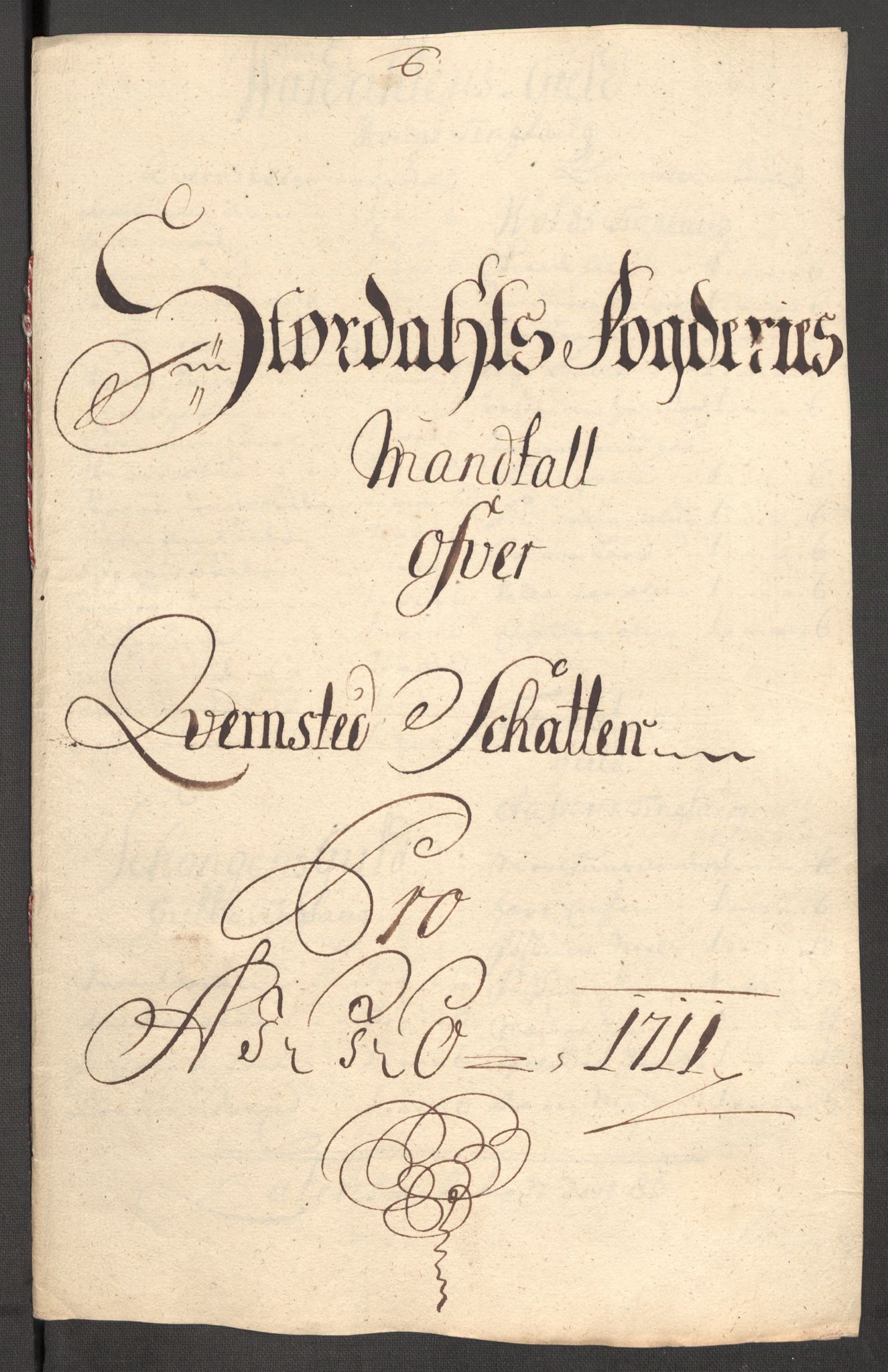 Rentekammeret inntil 1814, Reviderte regnskaper, Fogderegnskap, AV/RA-EA-4092/R62/L4201: Fogderegnskap Stjørdal og Verdal, 1711, p. 119