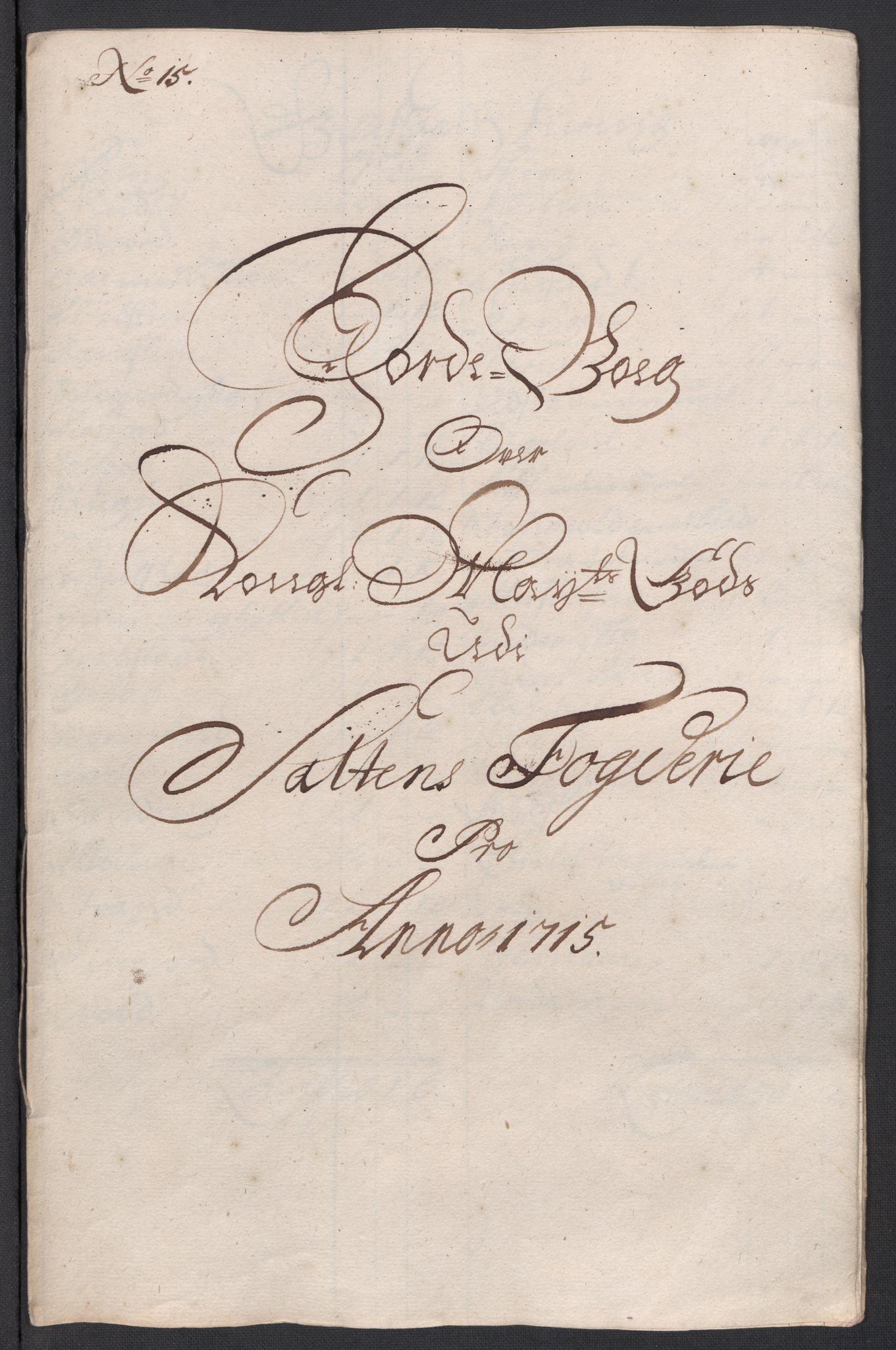 Rentekammeret inntil 1814, Reviderte regnskaper, Fogderegnskap, AV/RA-EA-4092/R66/L4585: Fogderegnskap Salten, 1715, p. 192