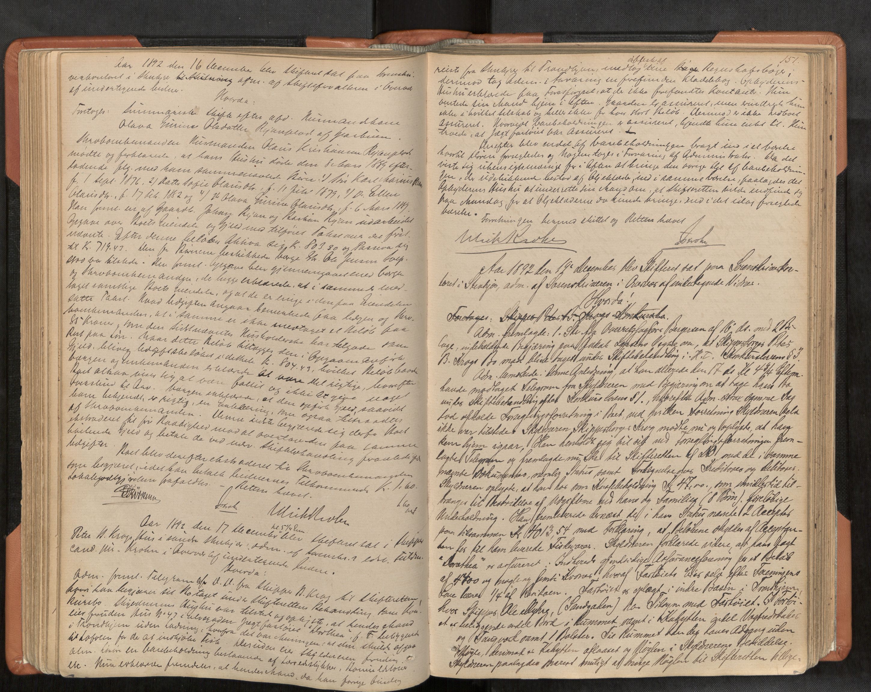Inderøy sorenskriveri, AV/SAT-A-4147/1/3/3B/L0006: Skifteforhandlingsprotokoll, 1887-1898, p. 151