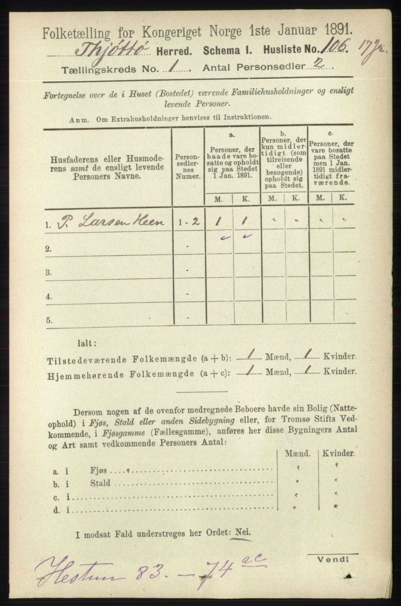 RA, 1891 census for 1817 Tjøtta, 1891, p. 128