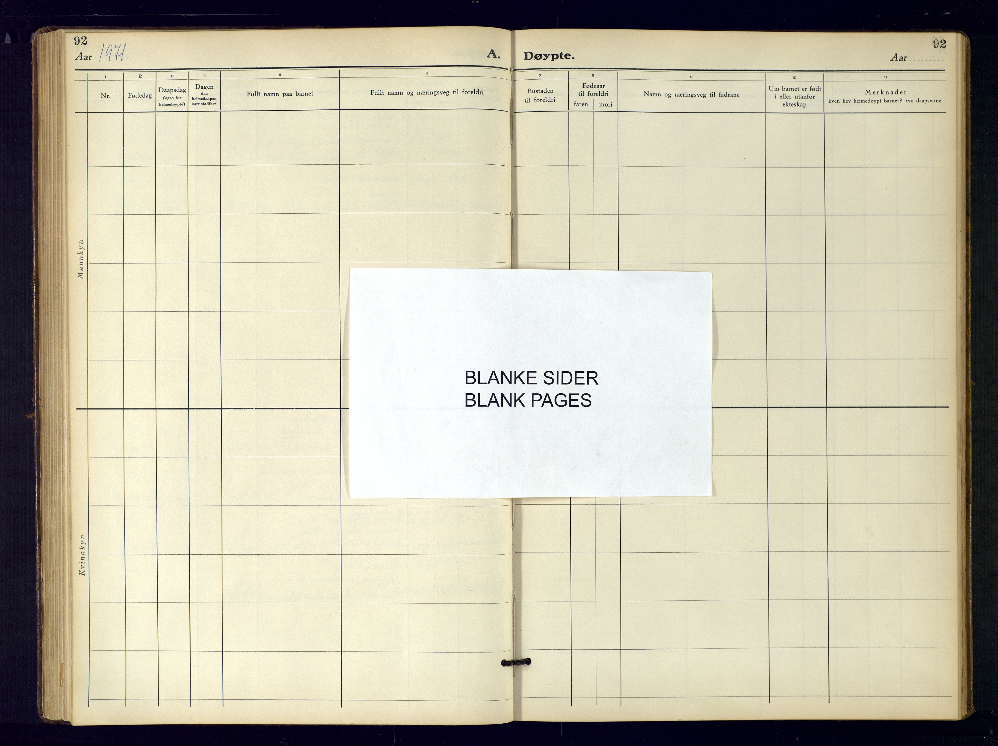 Evje sokneprestkontor, SAK/1111-0008/F/Fb/Fbb/L0004: Parish register (copy) no. B-4, 1934-1970