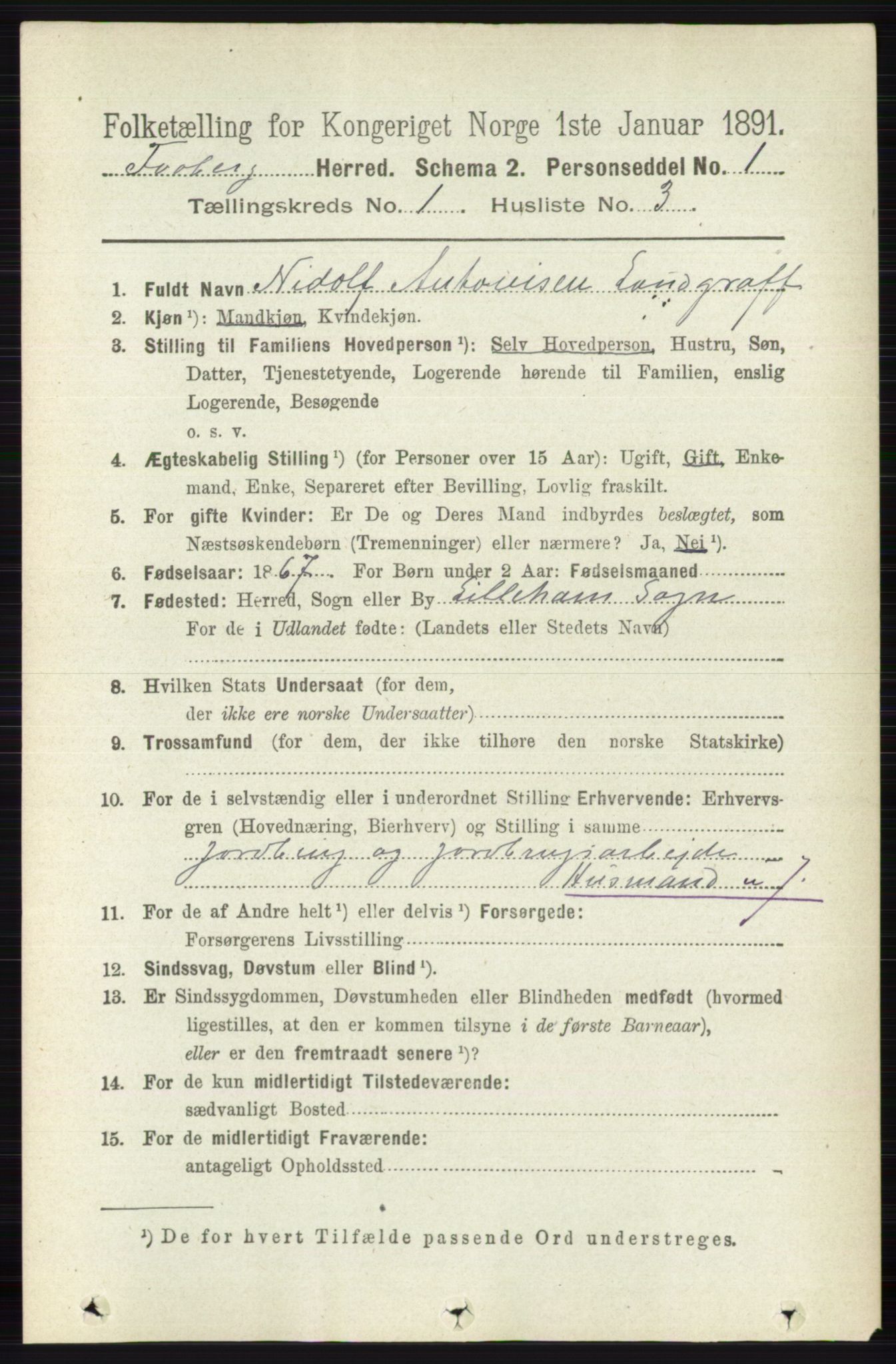 RA, 1891 census for 0524 Fåberg, 1891, p. 128