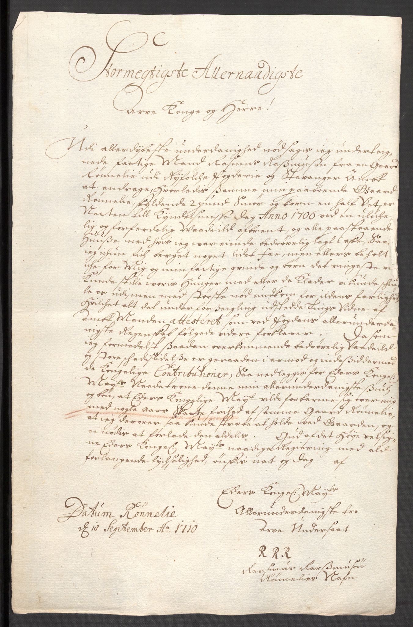 Rentekammeret inntil 1814, Reviderte regnskaper, Fogderegnskap, AV/RA-EA-4092/R47/L2861: Fogderegnskap Ryfylke, 1706-1709, p. 311