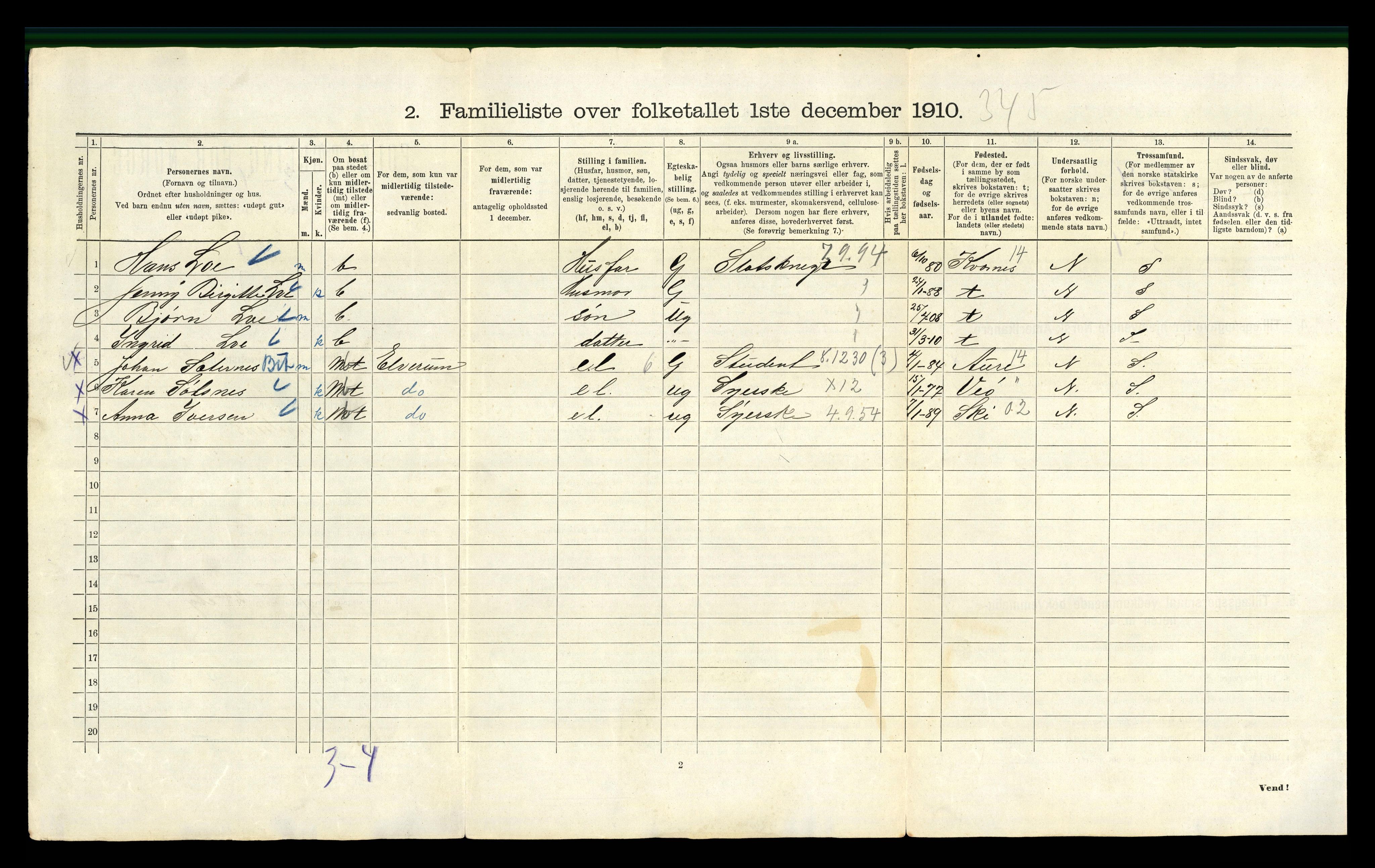 RA, 1910 census for Kristiania, 1910, p. 5136