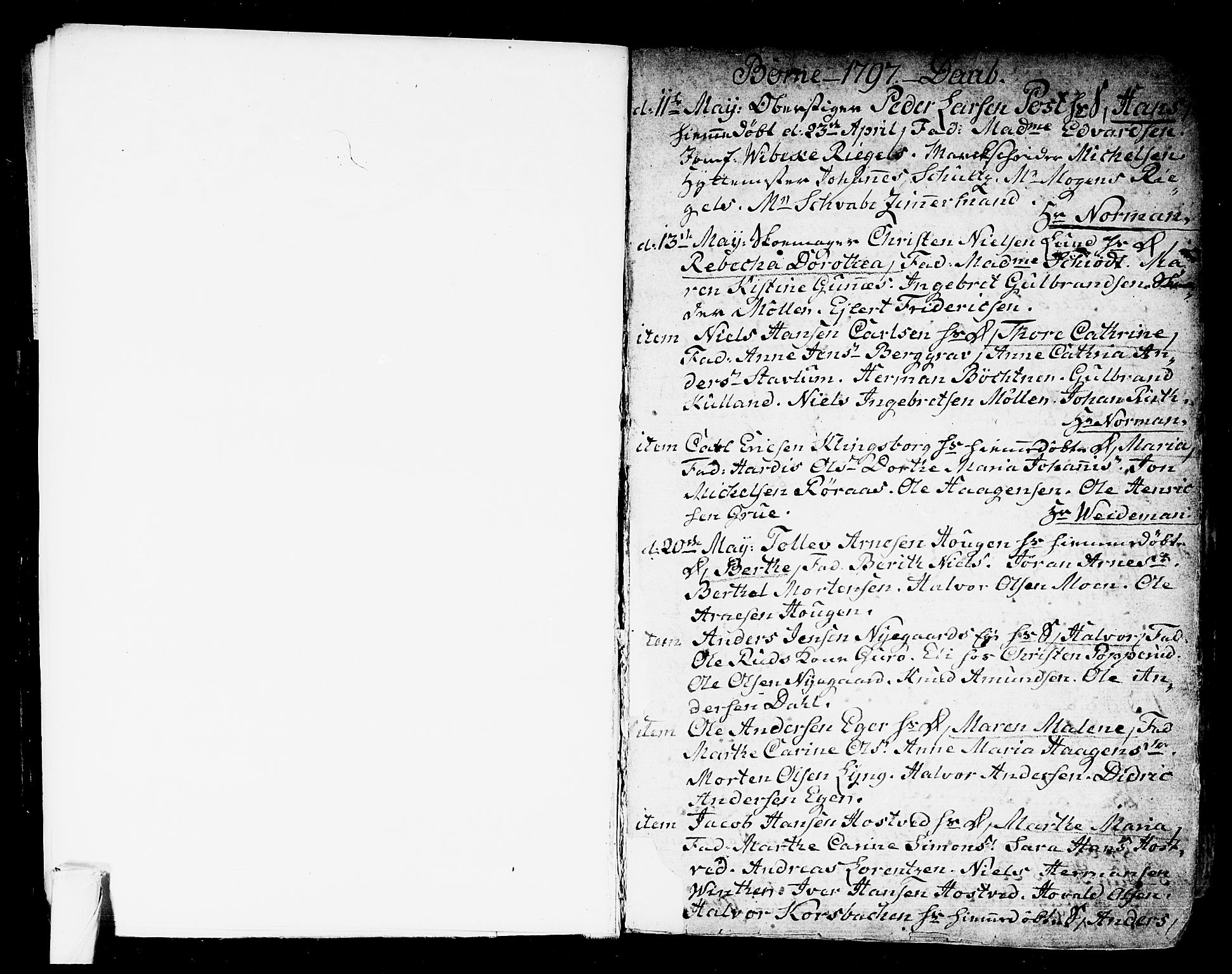 Kongsberg kirkebøker, SAKO/A-22/F/Fa/L0007: Parish register (official) no. I 7, 1795-1816, p. 2