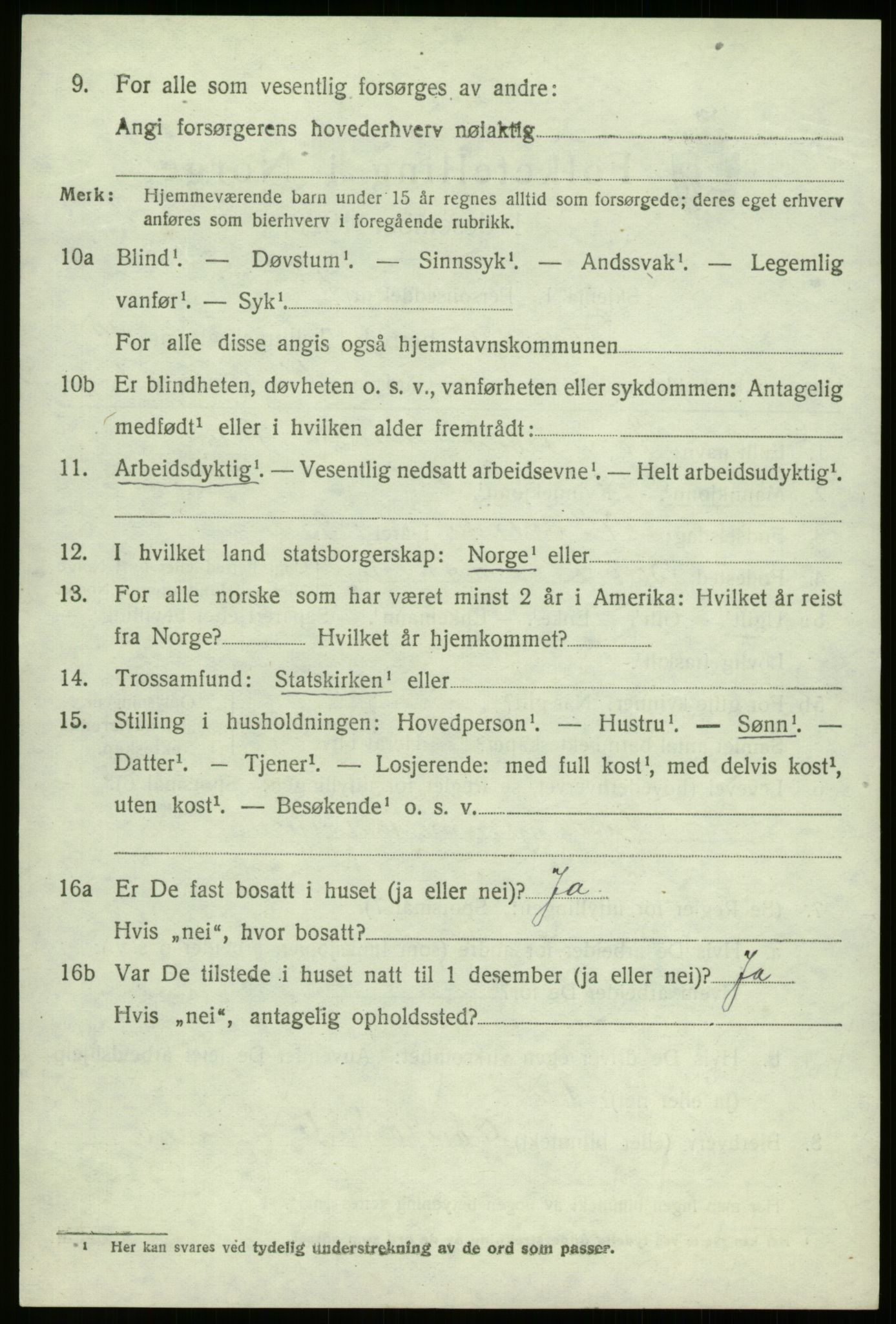 SAB, 1920 census for Davik, 1920, p. 5098