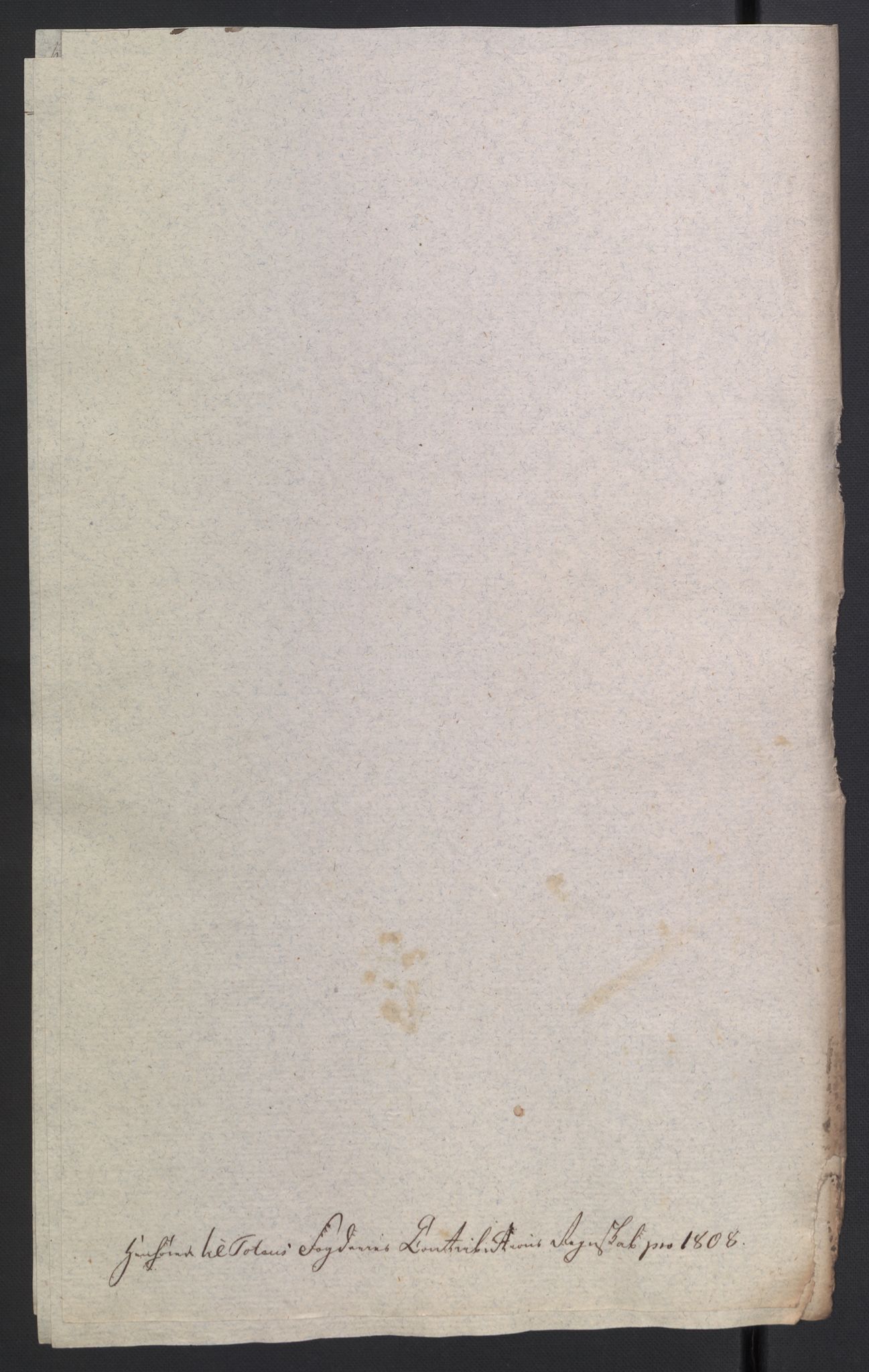 Rentekammeret inntil 1814, Reviderte regnskaper, Fogderegnskap, RA/EA-4092/R19/L1396: Fogderegnskap Toten, Hadeland og Vardal, 1808, p. 274