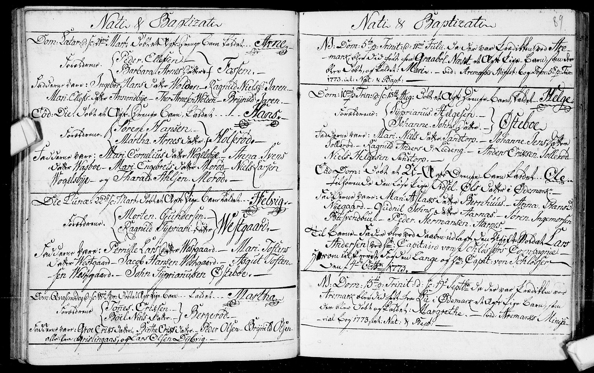 Aremark prestekontor Kirkebøker, AV/SAO-A-10899/F/Fb/L0002: Parish register (official) no.  II 2, 1745-1795, p. 89