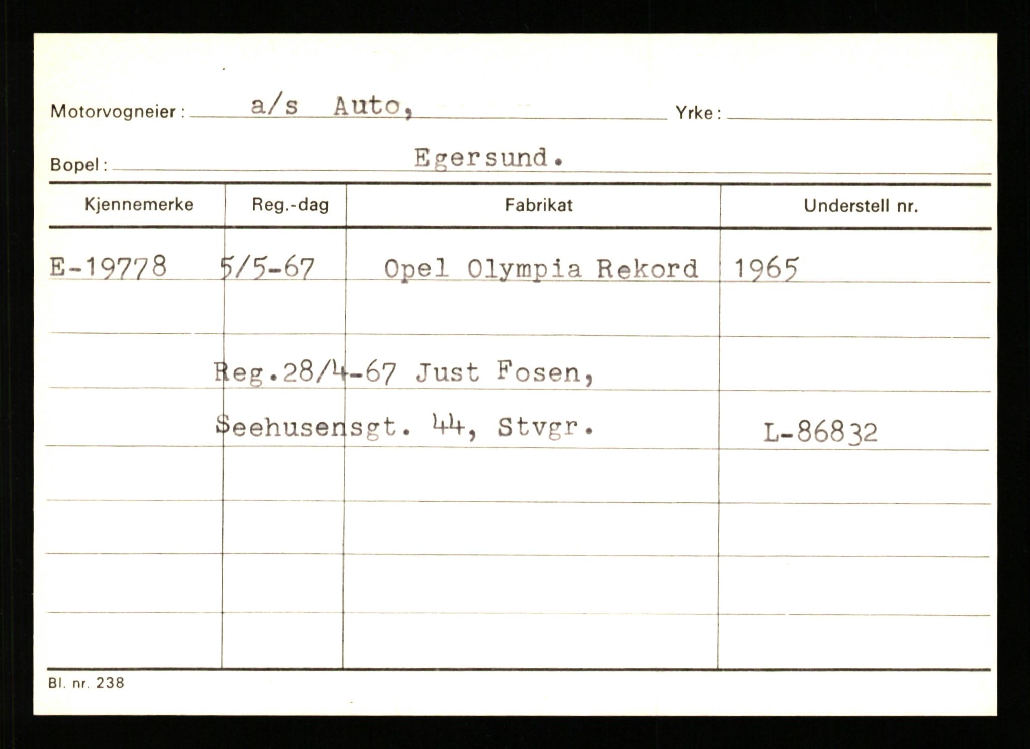 Stavanger trafikkstasjon, AV/SAST-A-101942/0/G/L0004: Registreringsnummer: 15497 - 22957, 1930-1971, p. 1890