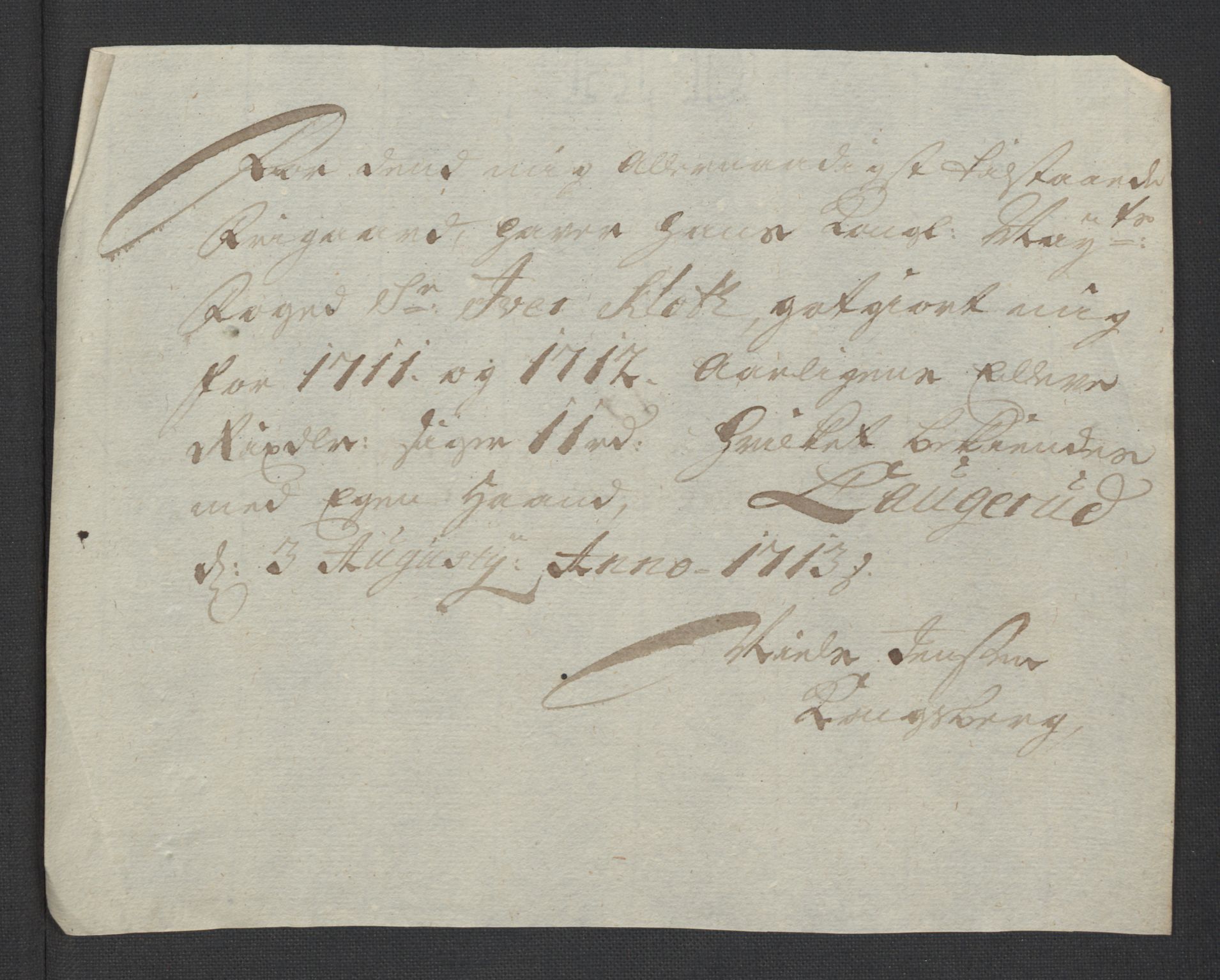 Rentekammeret inntil 1814, Reviderte regnskaper, Fogderegnskap, AV/RA-EA-4092/R24/L1587: Fogderegnskap Numedal og Sandsvær, 1712, p. 410