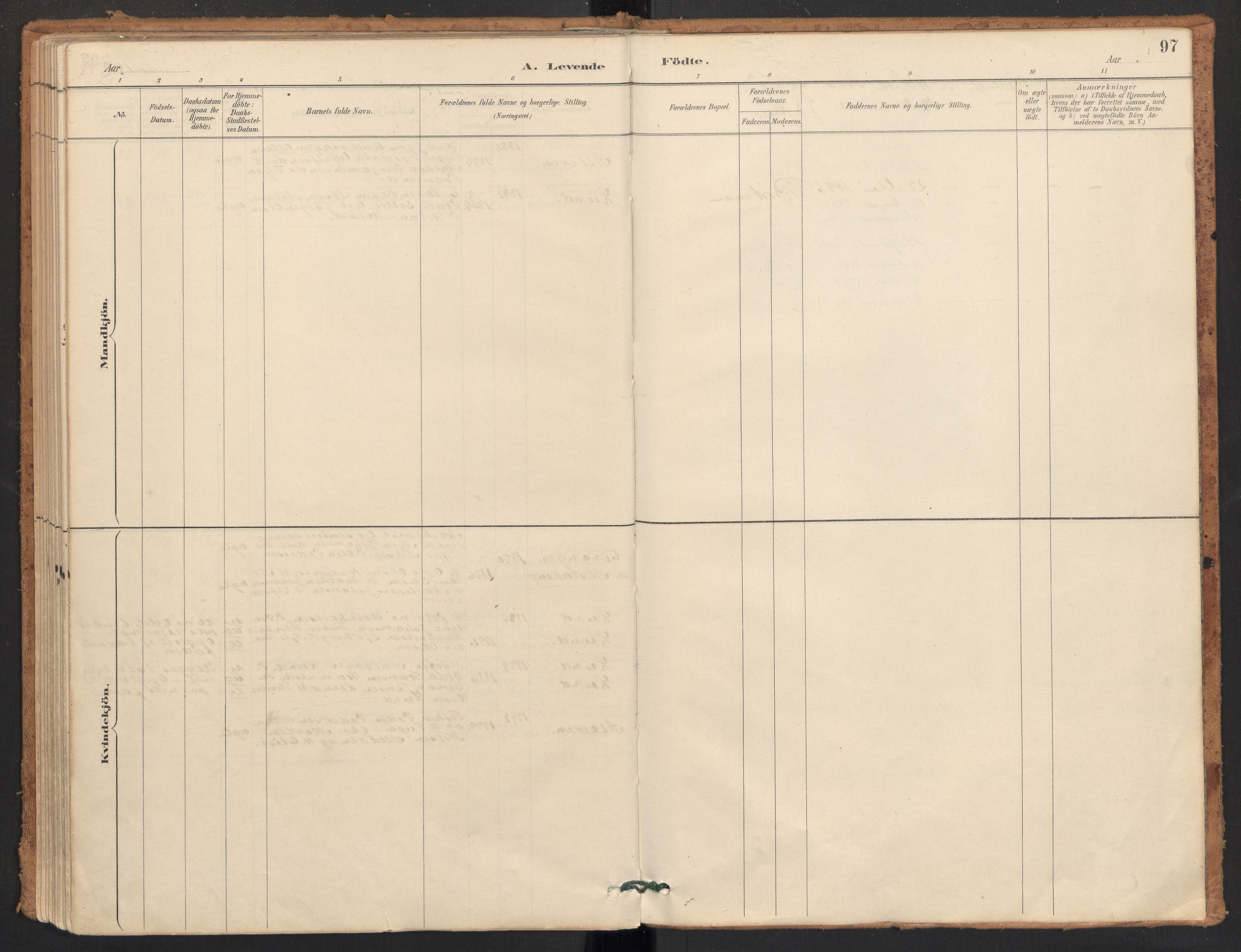 Ministerialprotokoller, klokkerbøker og fødselsregistre - Nordland, AV/SAT-A-1459/830/L0453: Parish register (official) no. 830A17, 1886-1911, p. 97