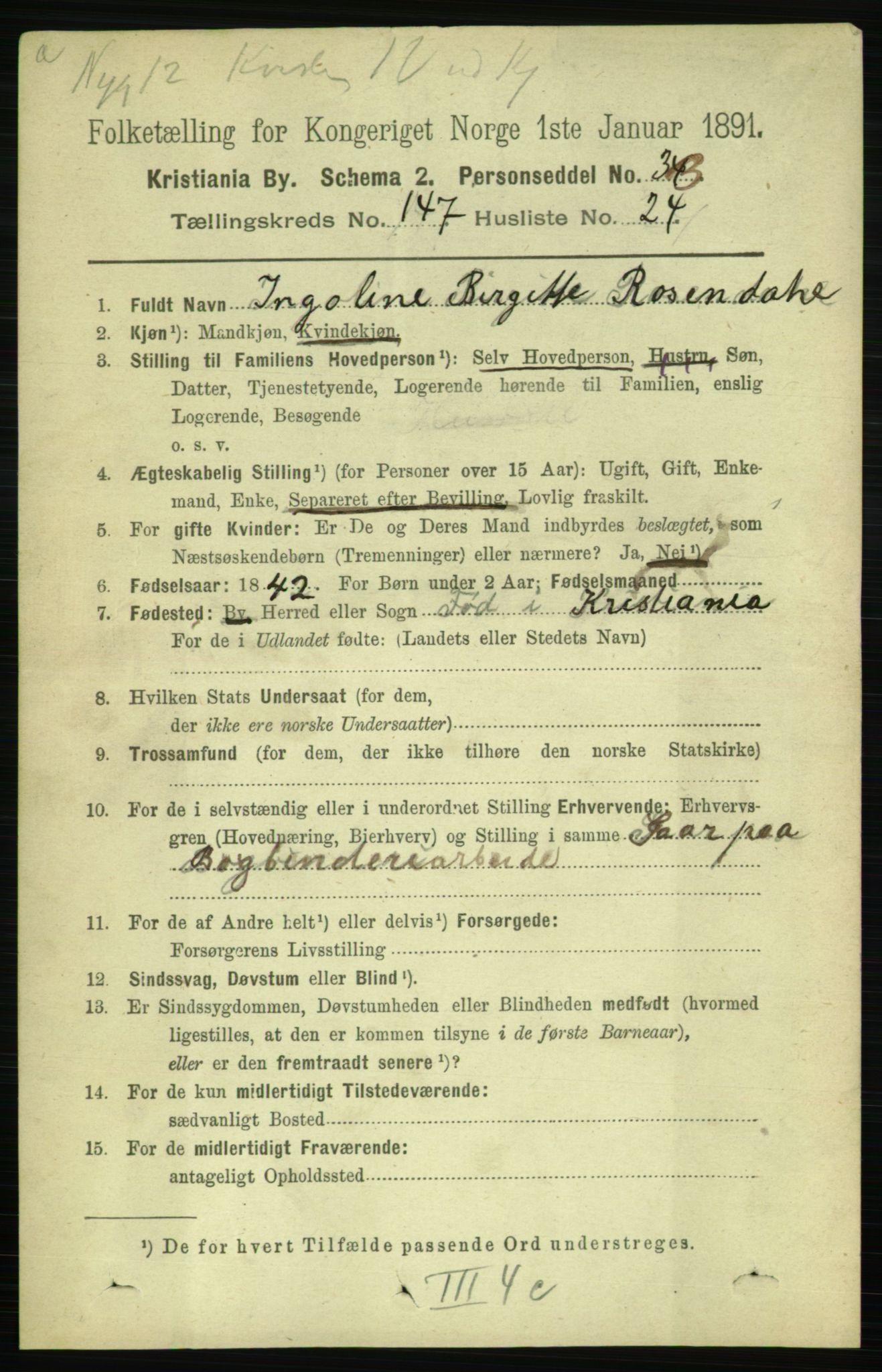 RA, 1891 census for 0301 Kristiania, 1891, p. 82263