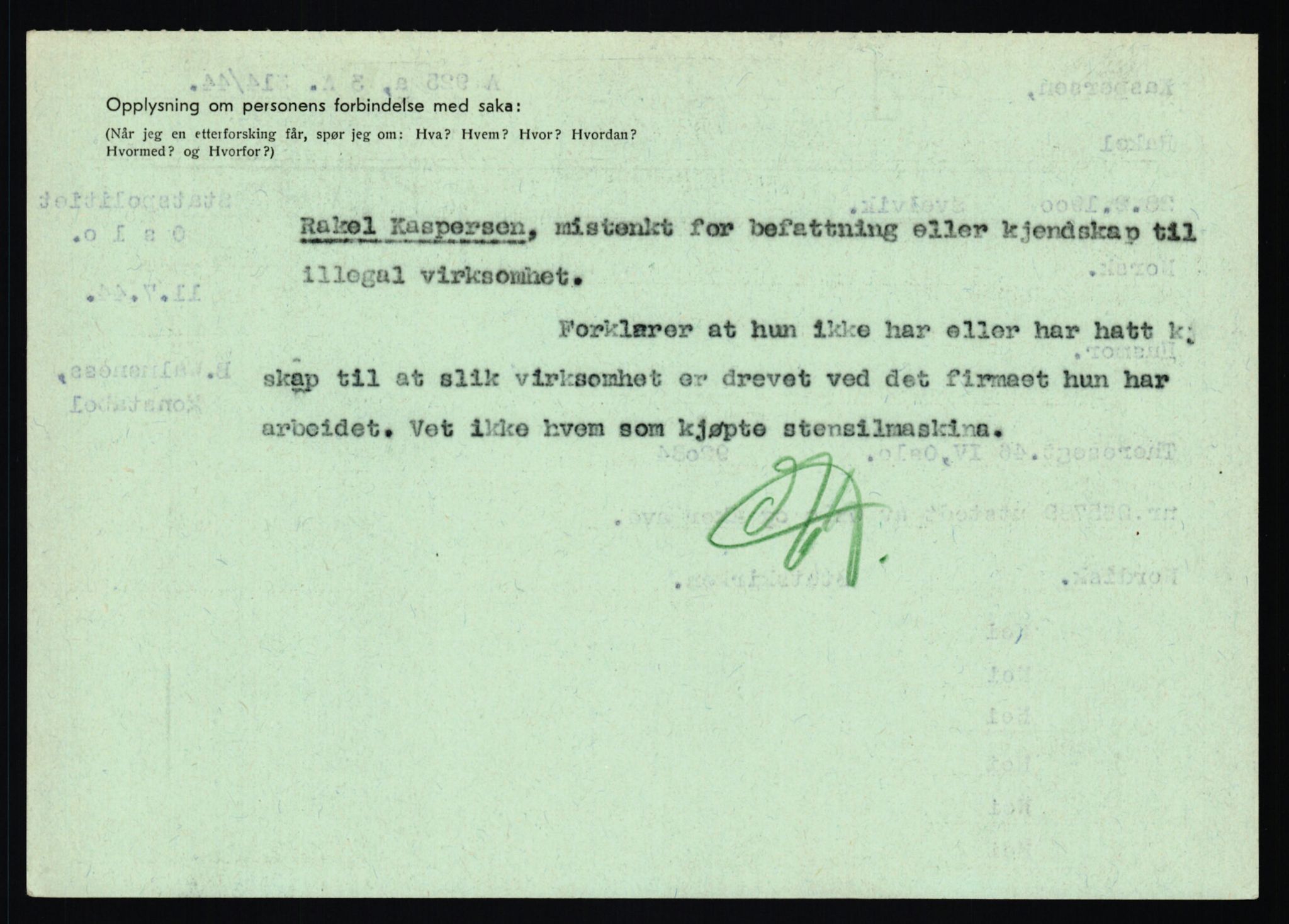 Statspolitiet - Hovedkontoret / Osloavdelingen, AV/RA-S-1329/C/Ca/L0008: Johan(nes)sen - Knoph, 1943-1945, p. 3903