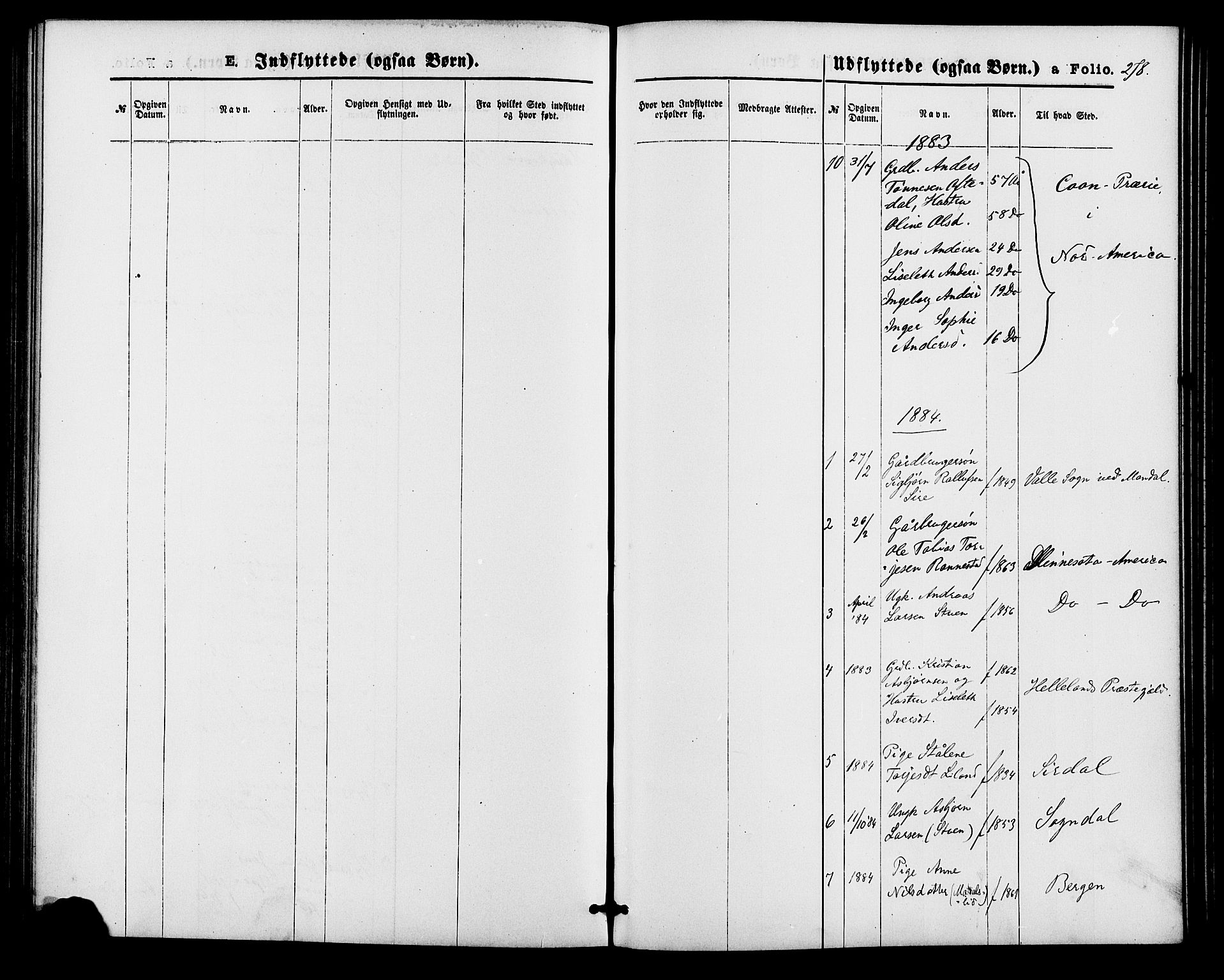 Bakke sokneprestkontor, SAK/1111-0002/F/Fa/Faa/L0007: Parish register (official) no. A 7, 1877-1886, p. 278