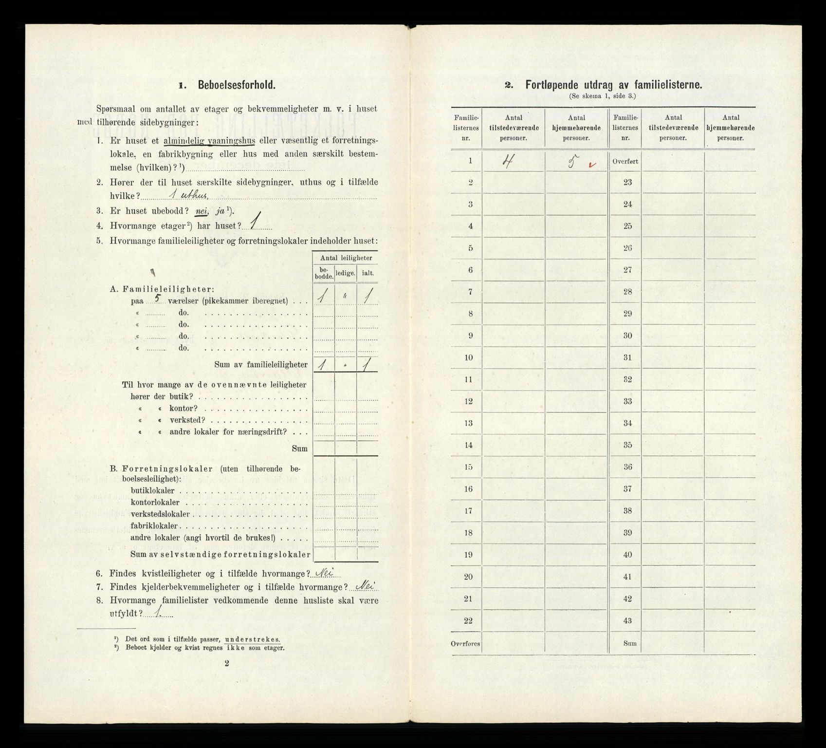 RA, 1910 census for Sandnes, 1910, p. 827