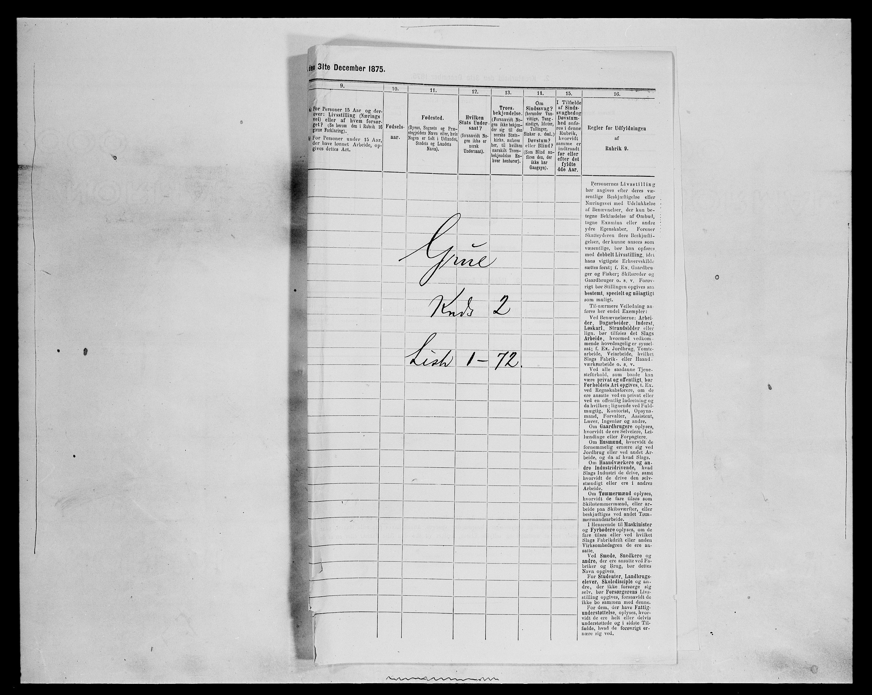 SAH, 1875 census for 0423P Grue, 1875, p. 375