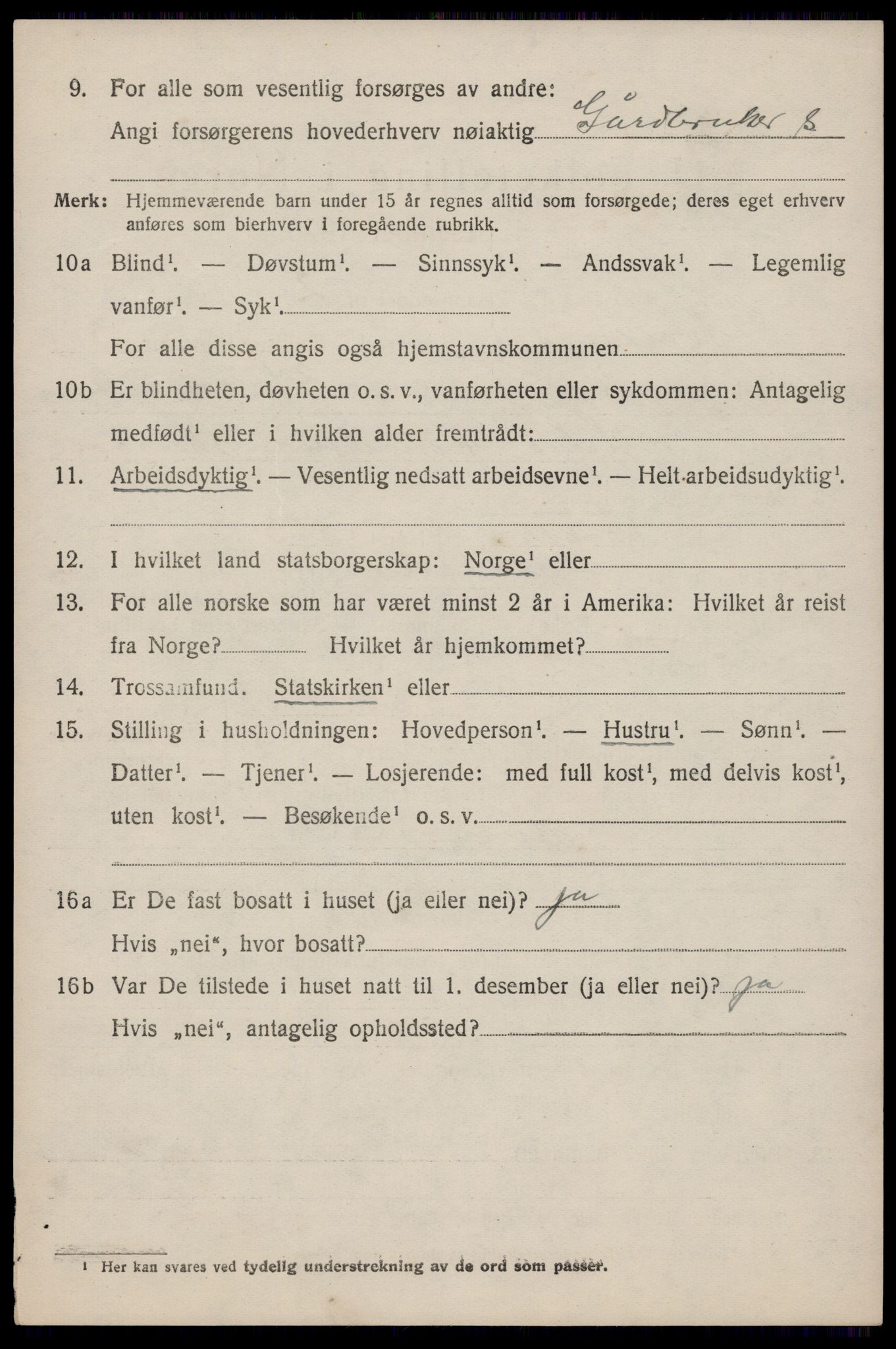 SAST, 1920 census for Avaldsnes, 1920, p. 2896