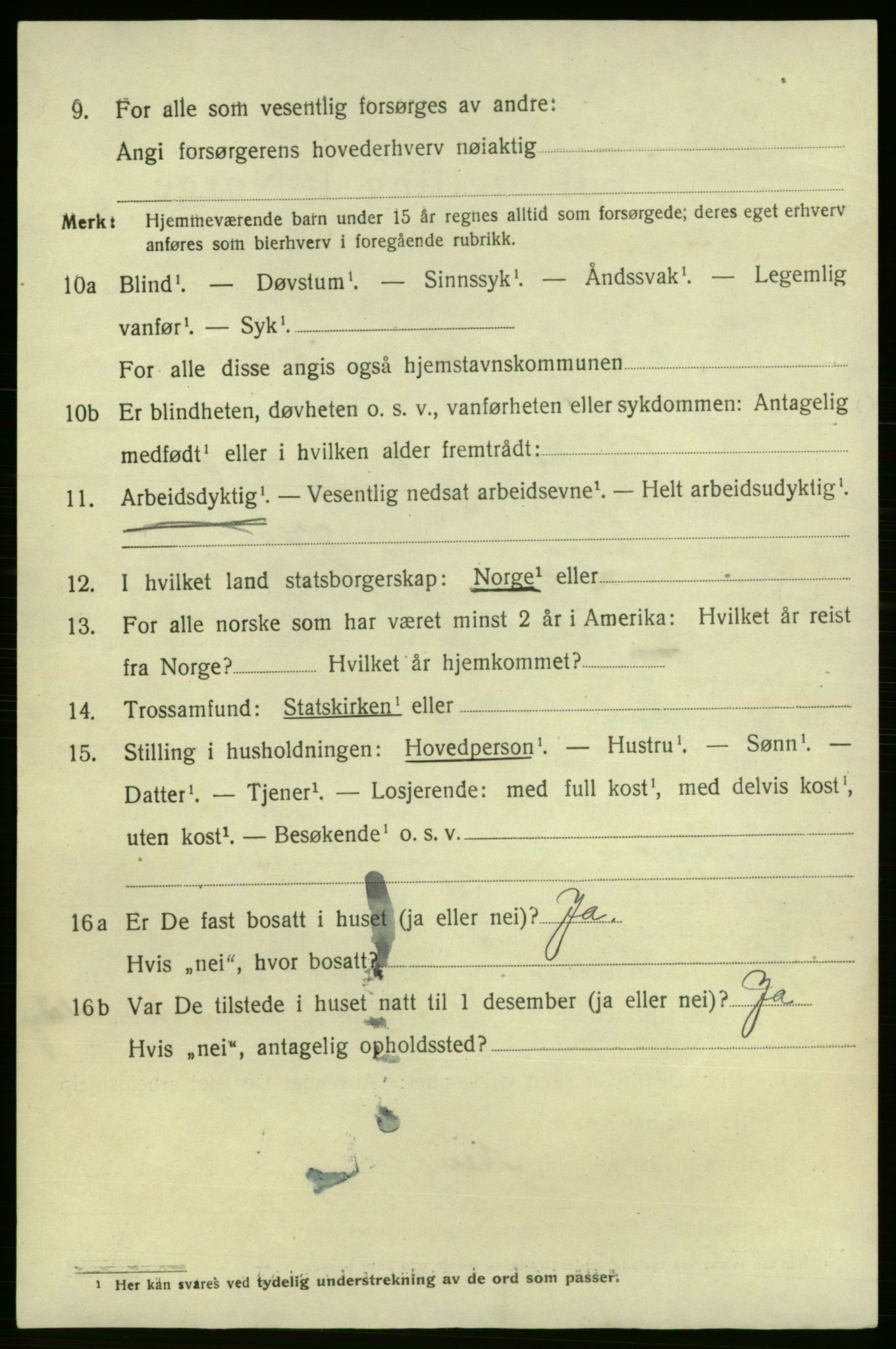 SAO, 1920 census for Fredrikshald, 1920, p. 20590