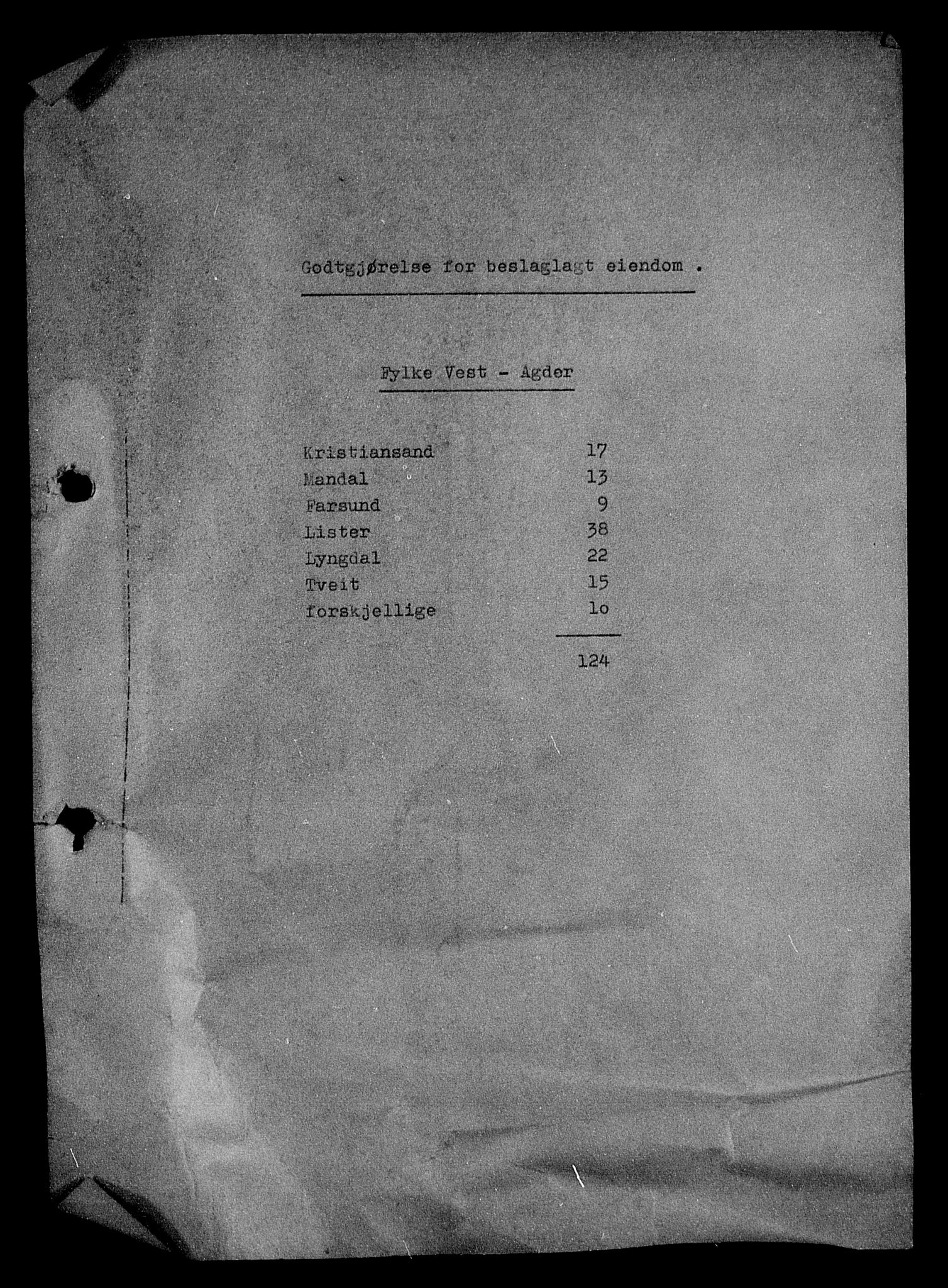 Justisdepartementet, Tilbakeføringskontoret for inndratte formuer, AV/RA-S-1564/I/L1013: Godtgjørelse for beslaglagt eiendom, 1940-1941, p. 3