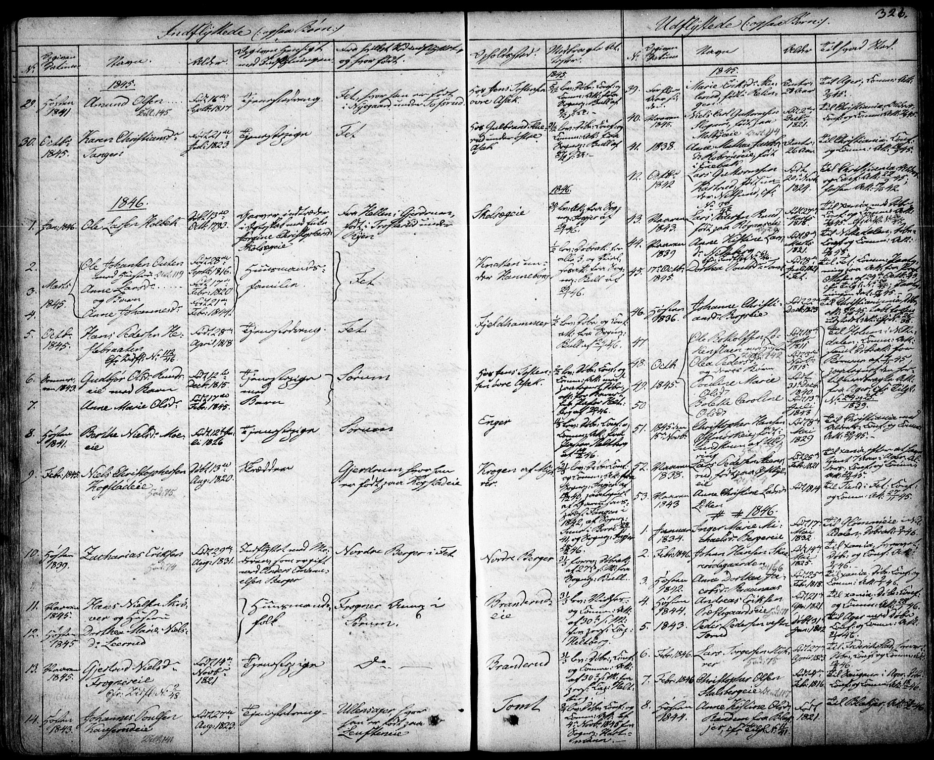 Skedsmo prestekontor Kirkebøker, SAO/A-10033a/F/Fa/L0009: Parish register (official) no. I 9, 1830-1853, p. 326
