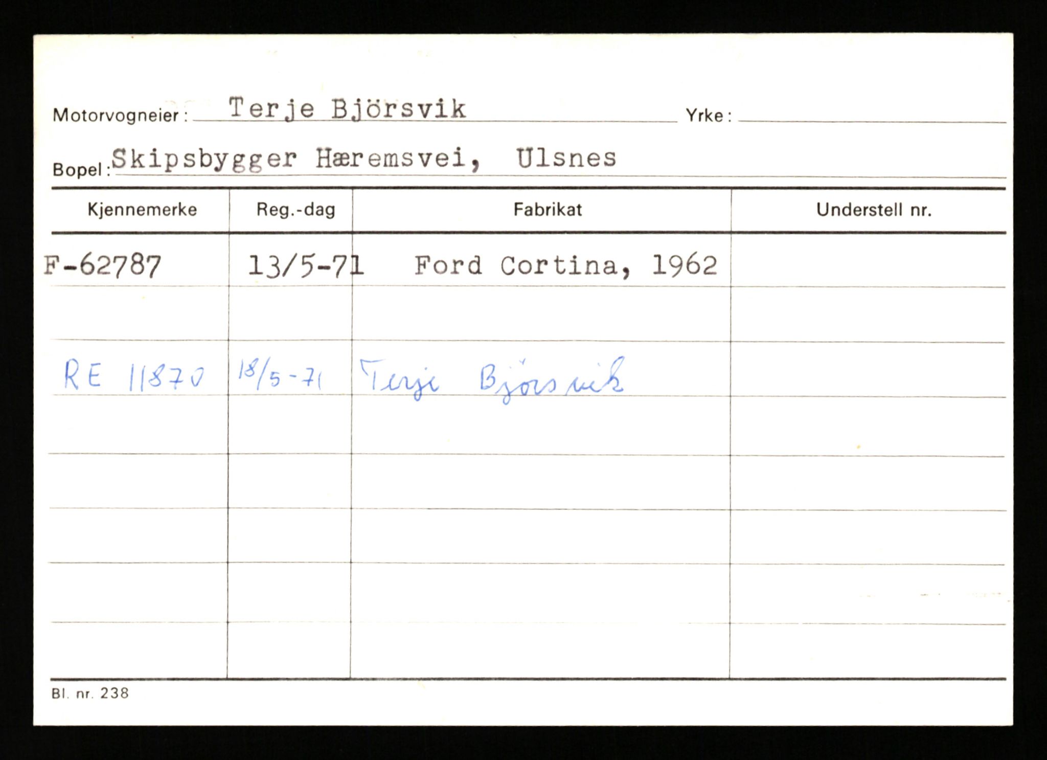 Stavanger trafikkstasjon, AV/SAST-A-101942/0/G/L0007: Registreringsnummer: 49019 - 67460, 1930-1971, p. 2675