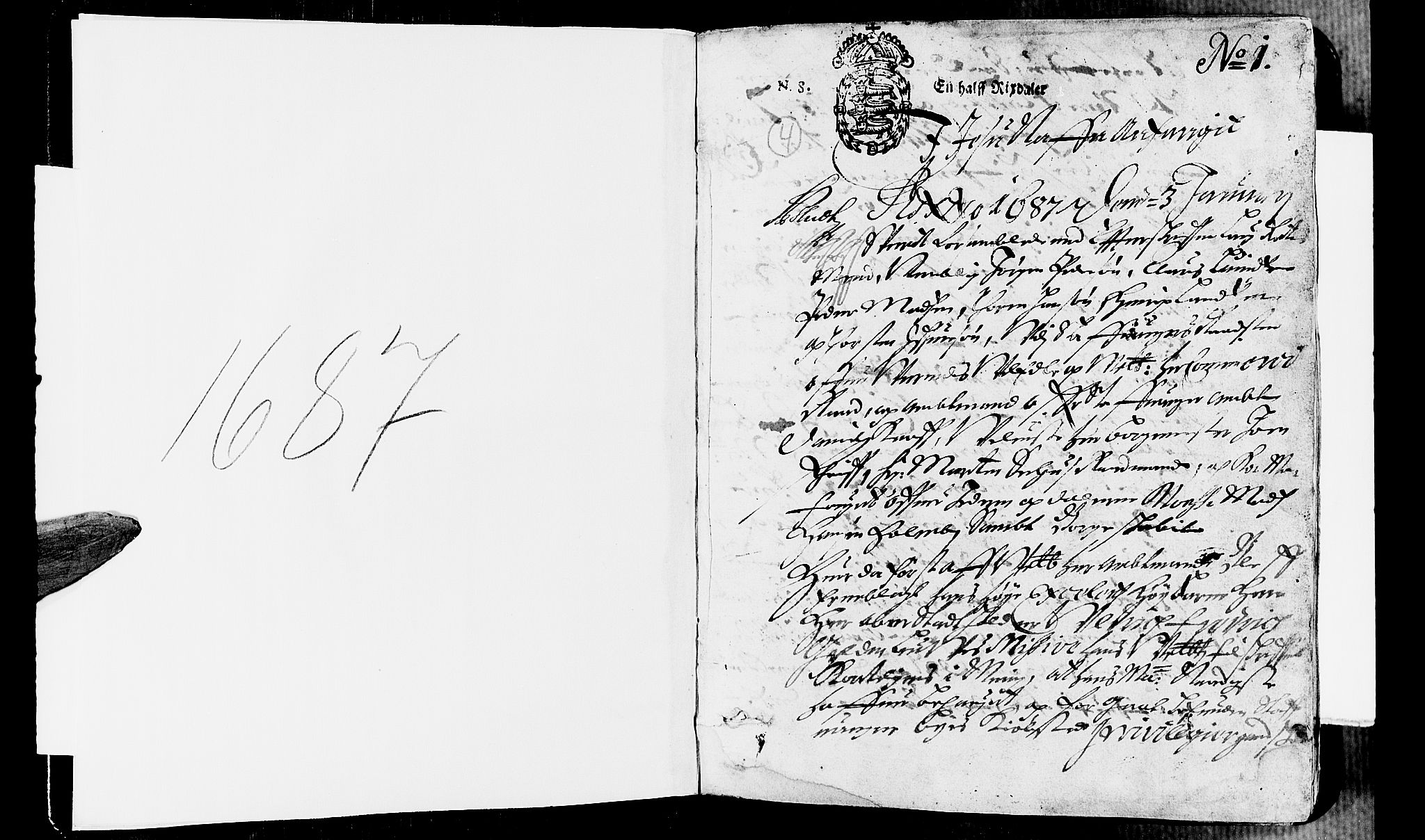 Jæren og Dalane sorenskriveri, AV/SAST-A-100306/3/30/30BA/L0043: TINGBOK, 1687, p. 0b-1a