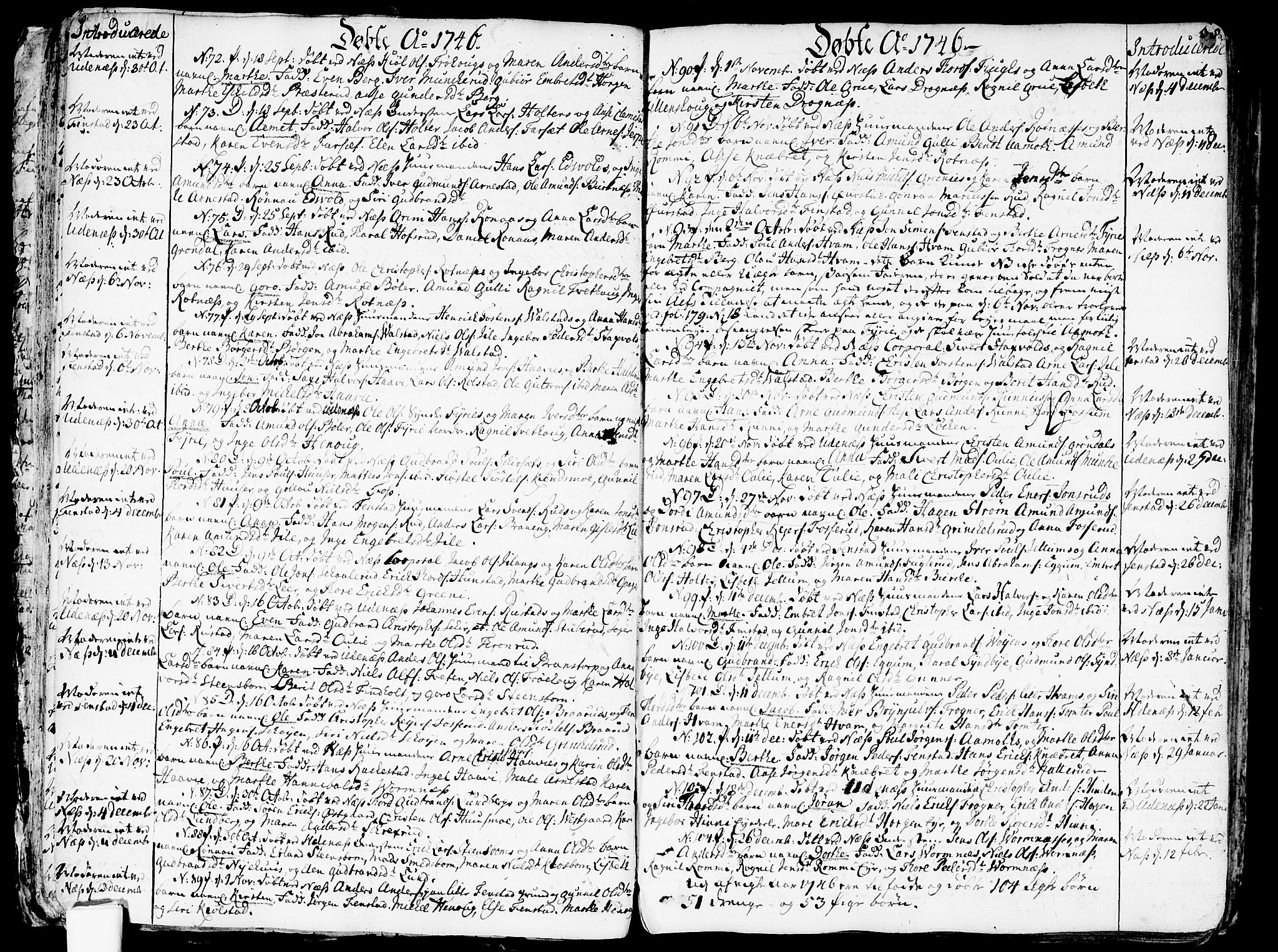 Nes prestekontor Kirkebøker, SAO/A-10410/F/Fa/L0003: Parish register (official) no. I 3, 1734-1781, p. 38
