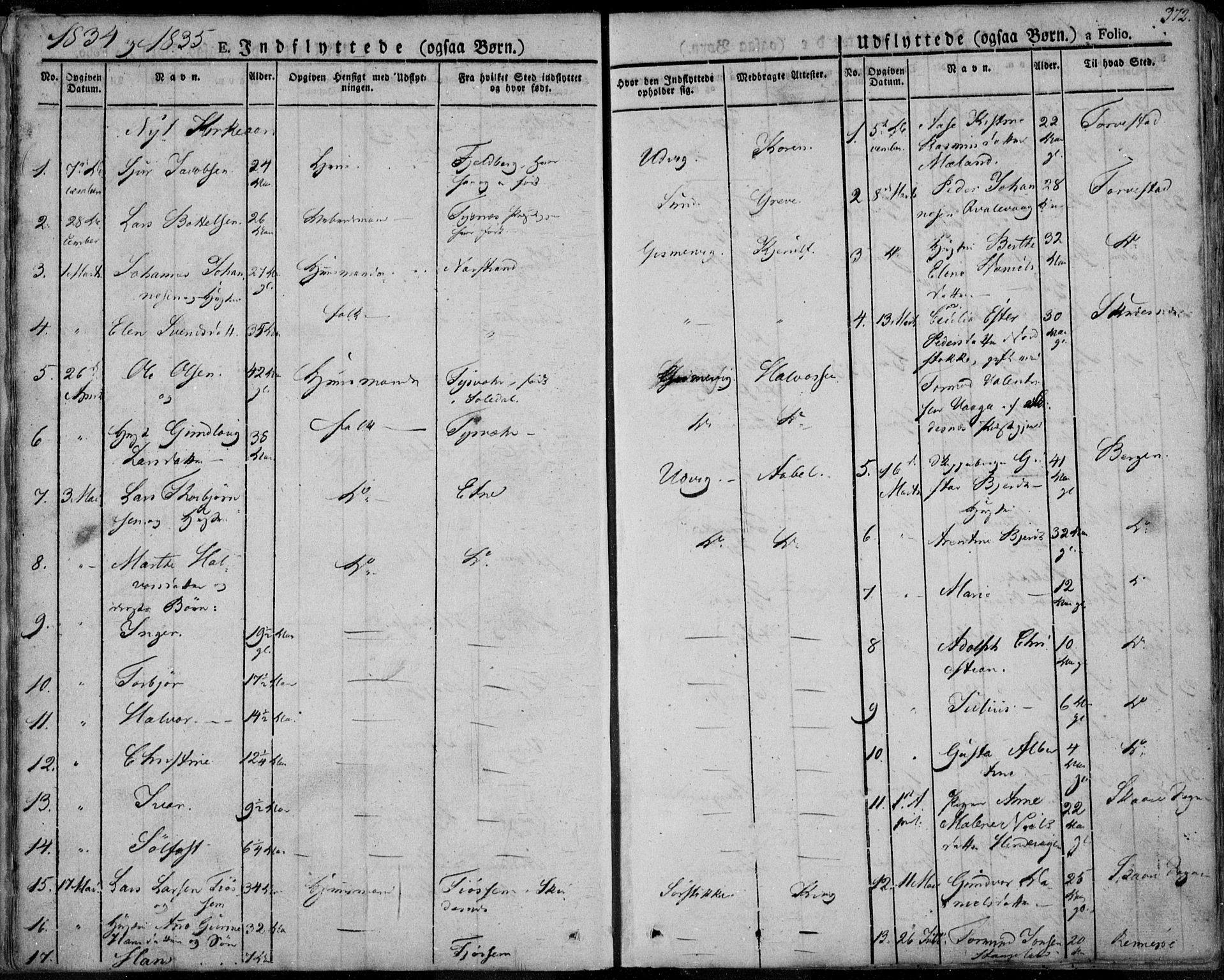 Avaldsnes sokneprestkontor, SAST/A -101851/H/Ha/Haa/L0005: Parish register (official) no. A 5.2, 1825-1841, p. 372
