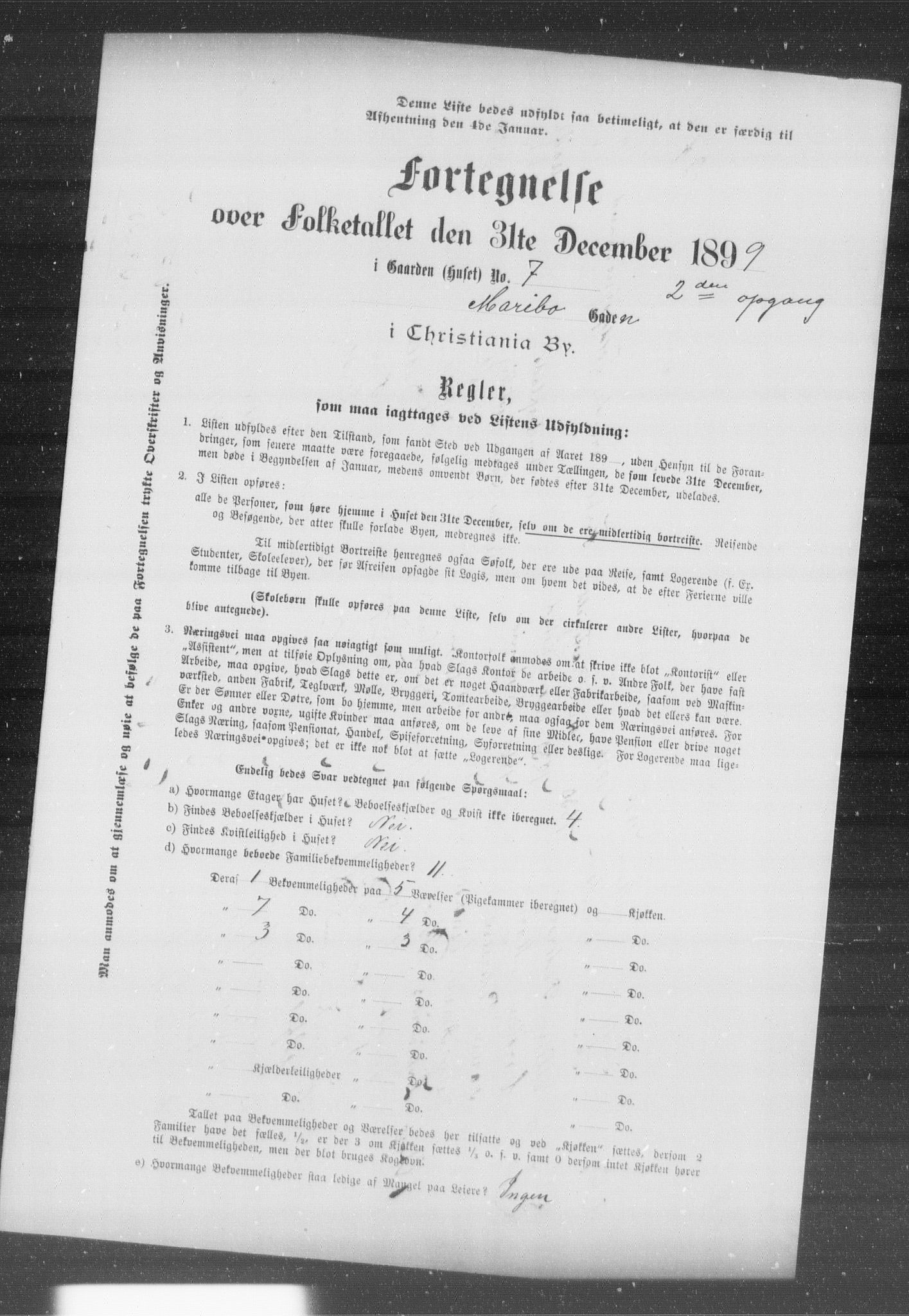 OBA, Municipal Census 1899 for Kristiania, 1899, p. 7907