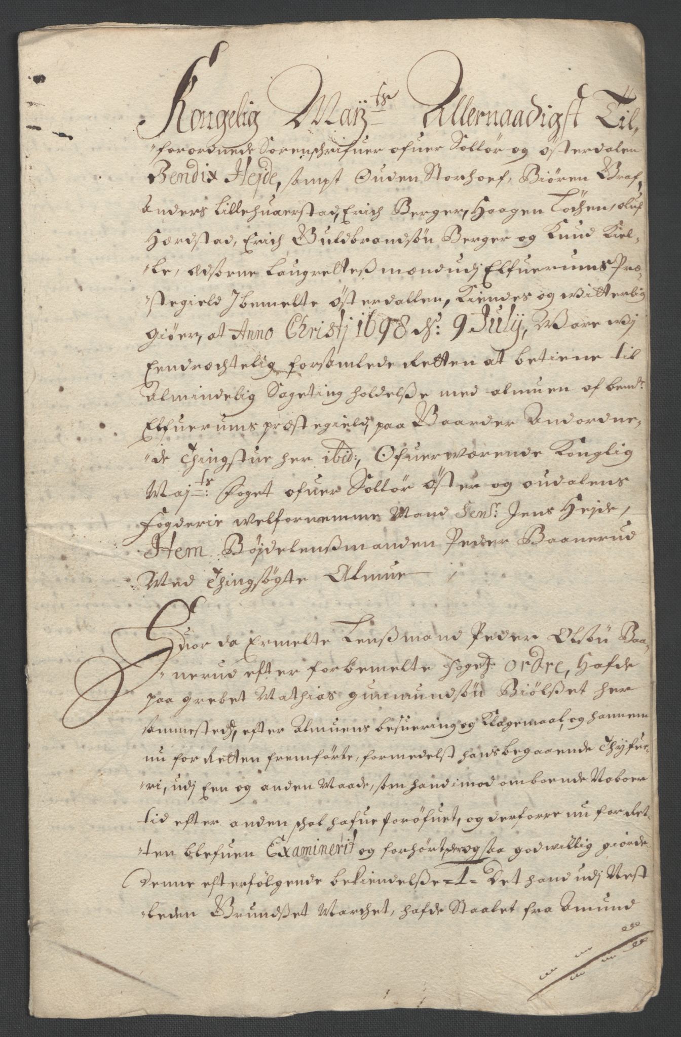 Rentekammeret inntil 1814, Reviderte regnskaper, Fogderegnskap, RA/EA-4092/R13/L0836: Fogderegnskap Solør, Odal og Østerdal, 1698, p. 234