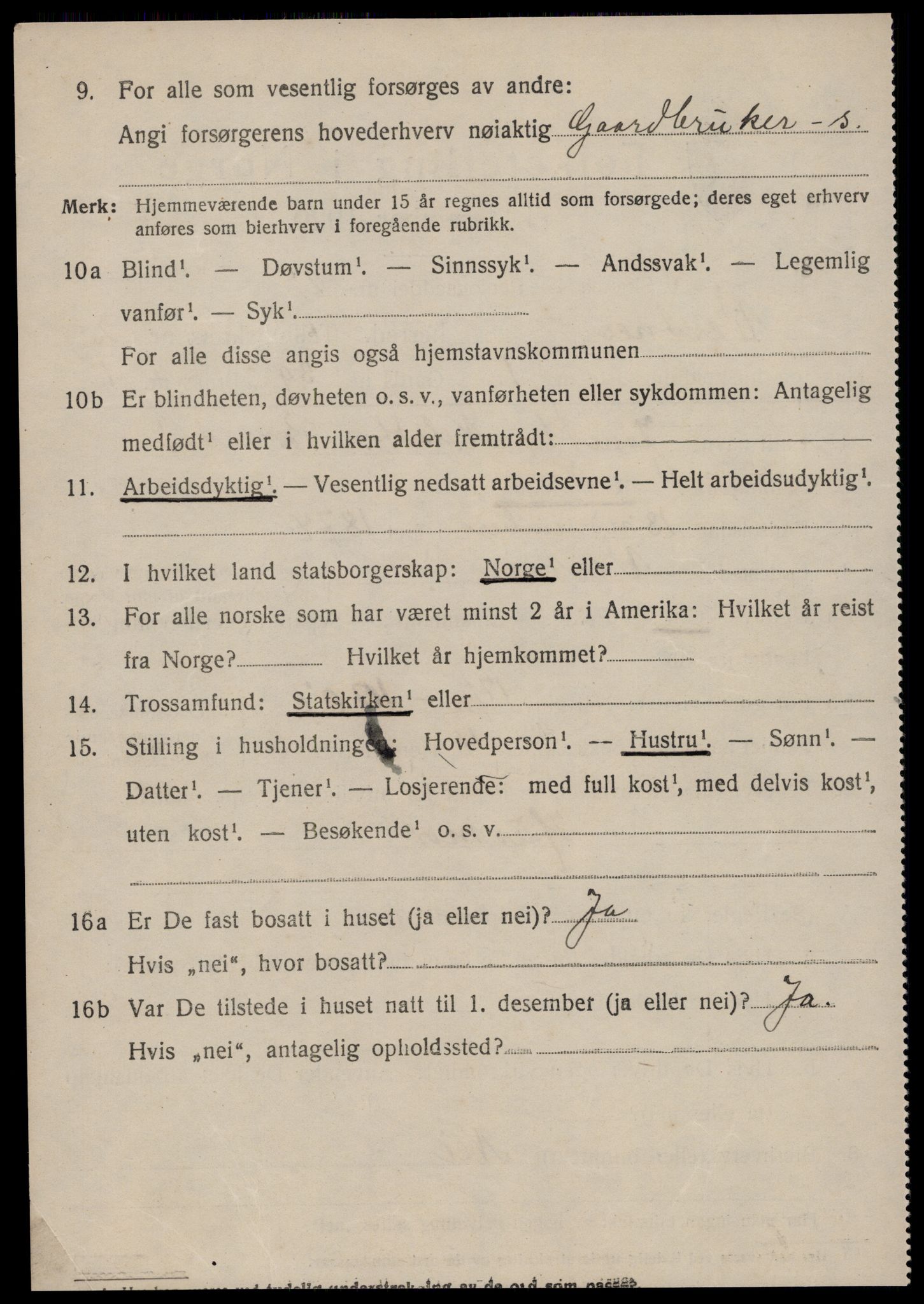 SAT, 1920 census for Vestnes, 1920, p. 1940