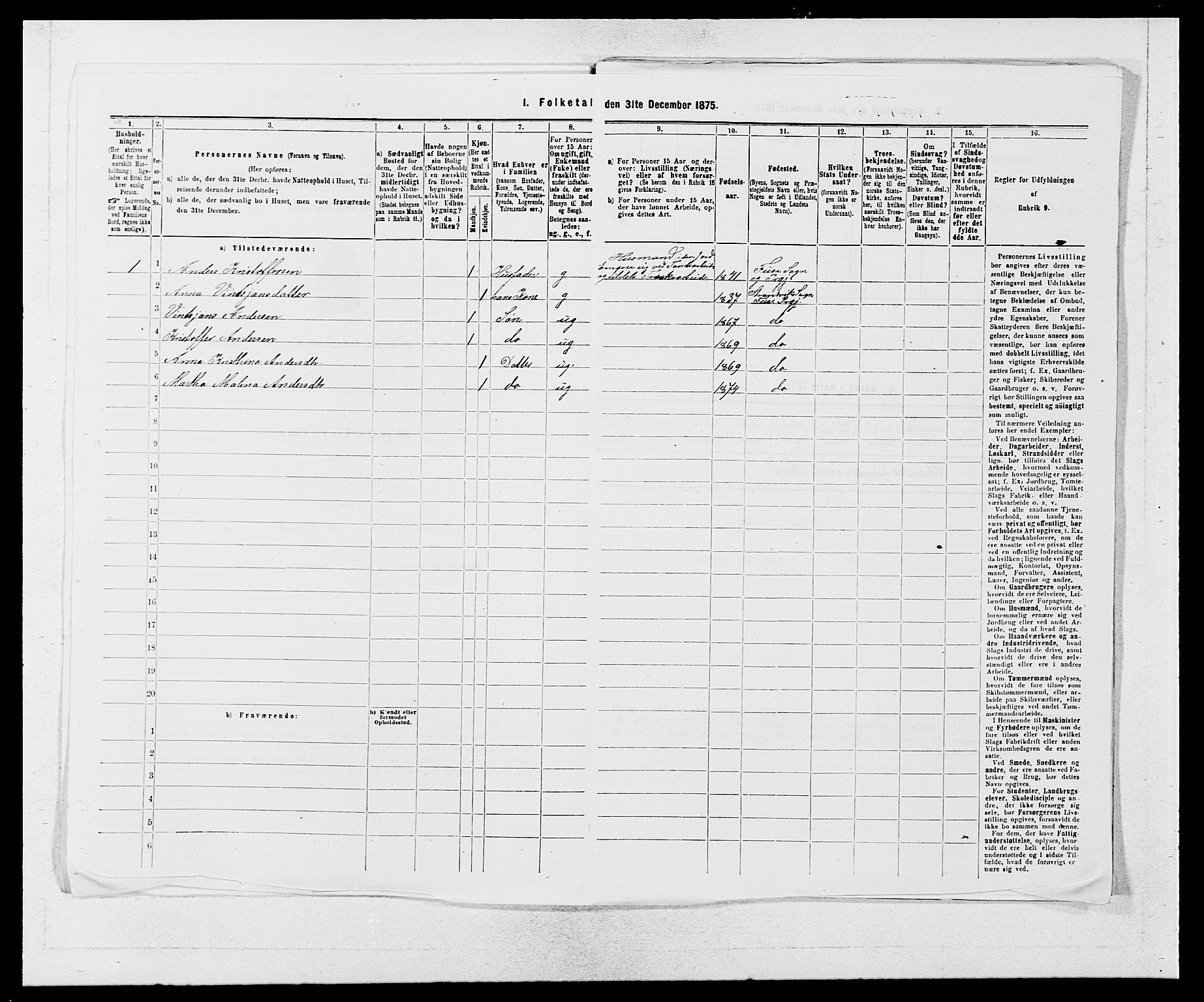 SAB, 1875 census for 1241P Fusa, 1875, p. 775