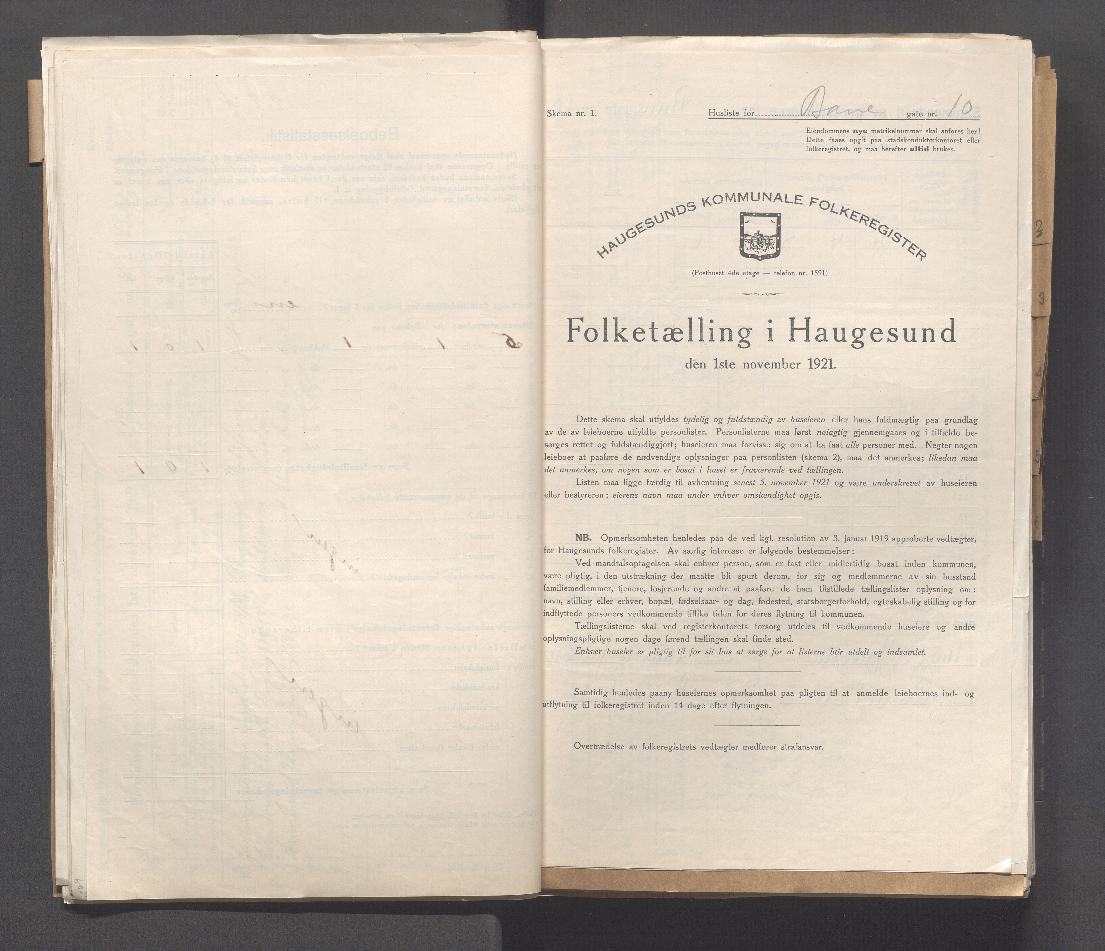 IKAR, Local census 1.11.1921 for Haugesund, 1921, p. 117