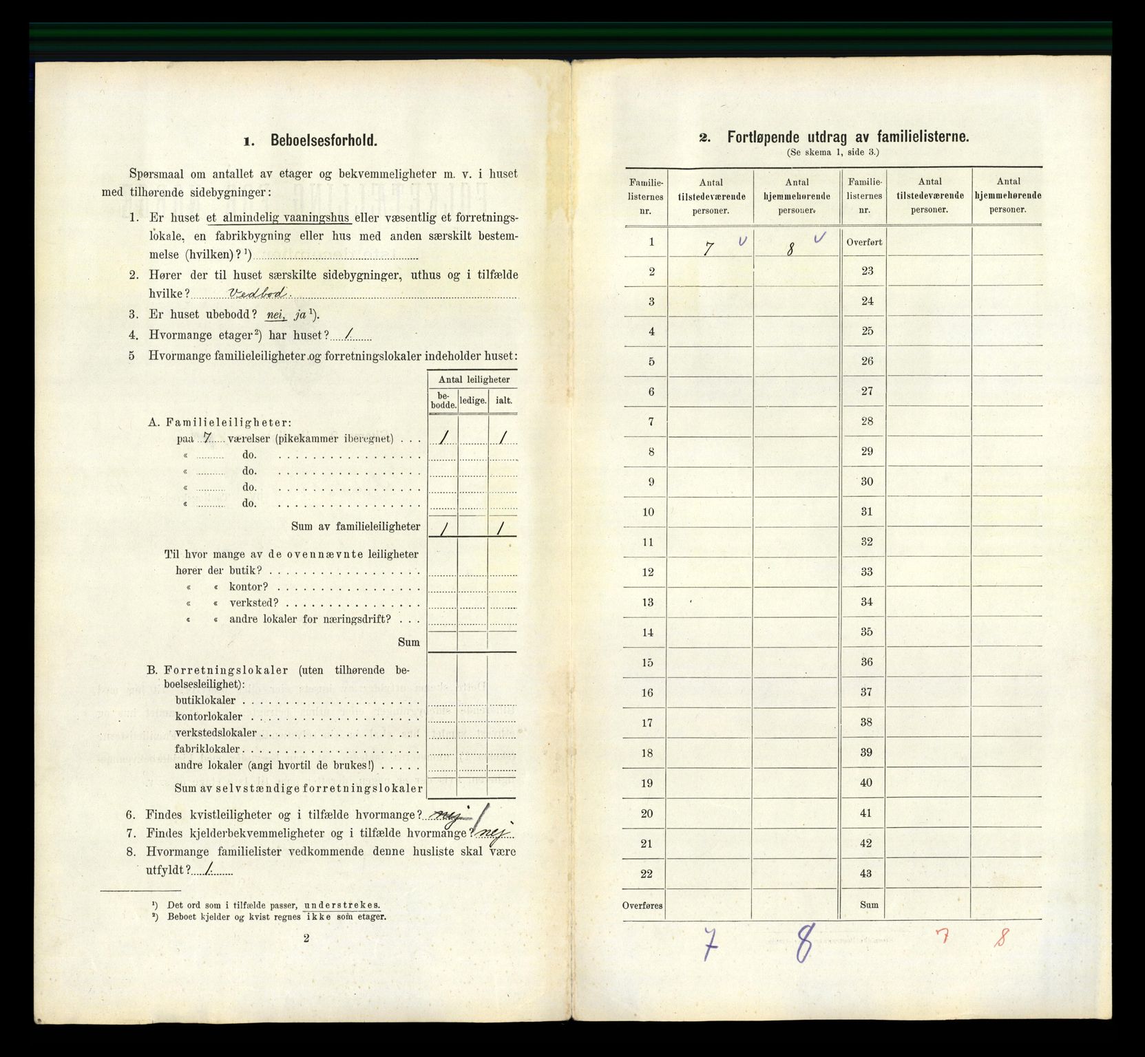 RA, 1910 census for Flekkefjord, 1910, p. 889