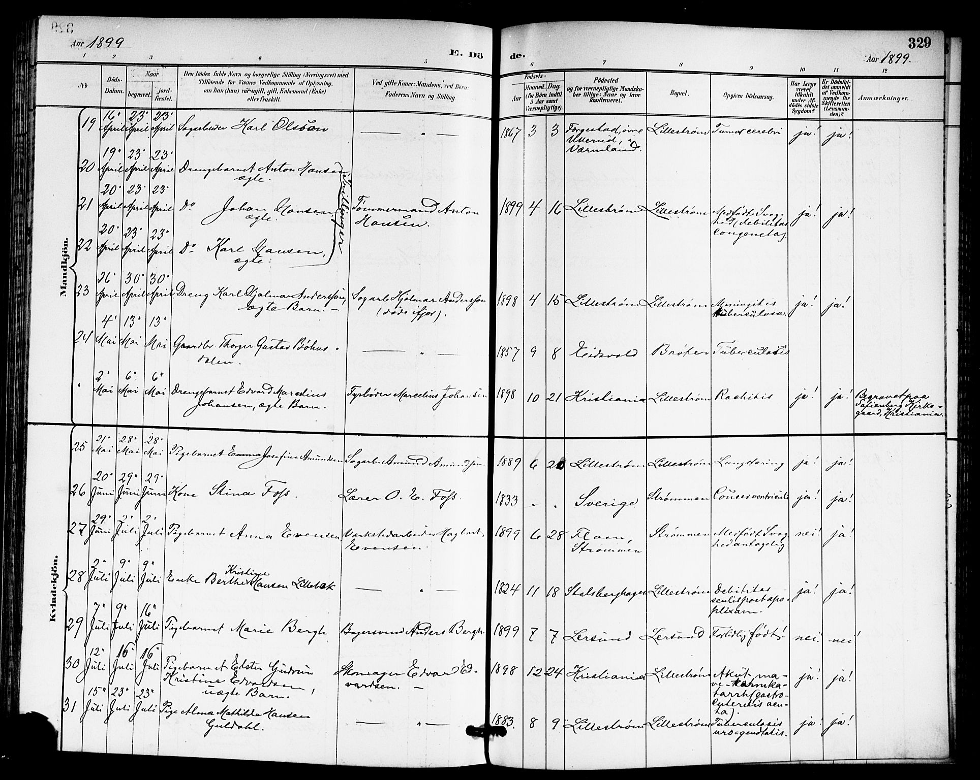 Skedsmo prestekontor Kirkebøker, AV/SAO-A-10033a/G/Ga/L0005a: Parish register (copy) no. I 5A, 1896-1901, p. 329