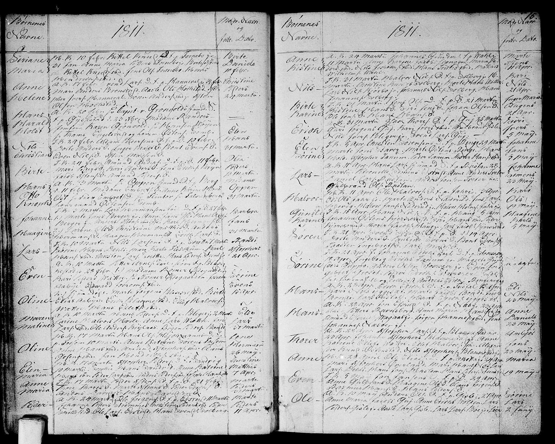 Asker prestekontor Kirkebøker, SAO/A-10256a/F/Fa/L0005: Parish register (official) no. I 5, 1807-1813, p. 15