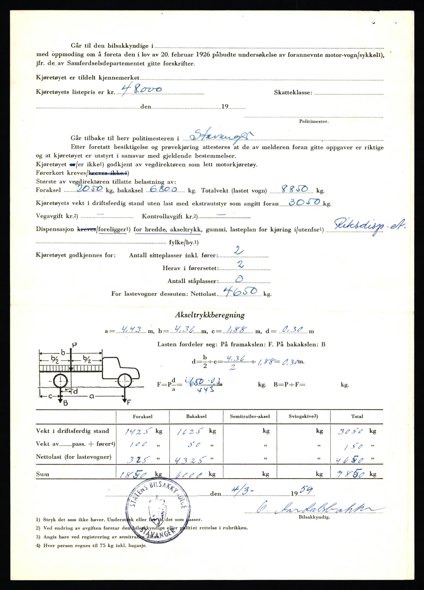 Stavanger trafikkstasjon, AV/SAST-A-101942/0/F/L0009: L-3000 - L-3349, 1930-1971, p. 1474