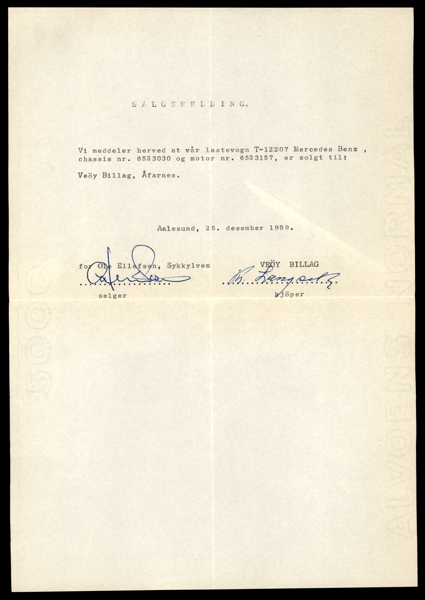 Møre og Romsdal vegkontor - Ålesund trafikkstasjon, AV/SAT-A-4099/F/Fe/L0033: Registreringskort for kjøretøy T 12151 - T 12474, 1927-1998, p. 1491