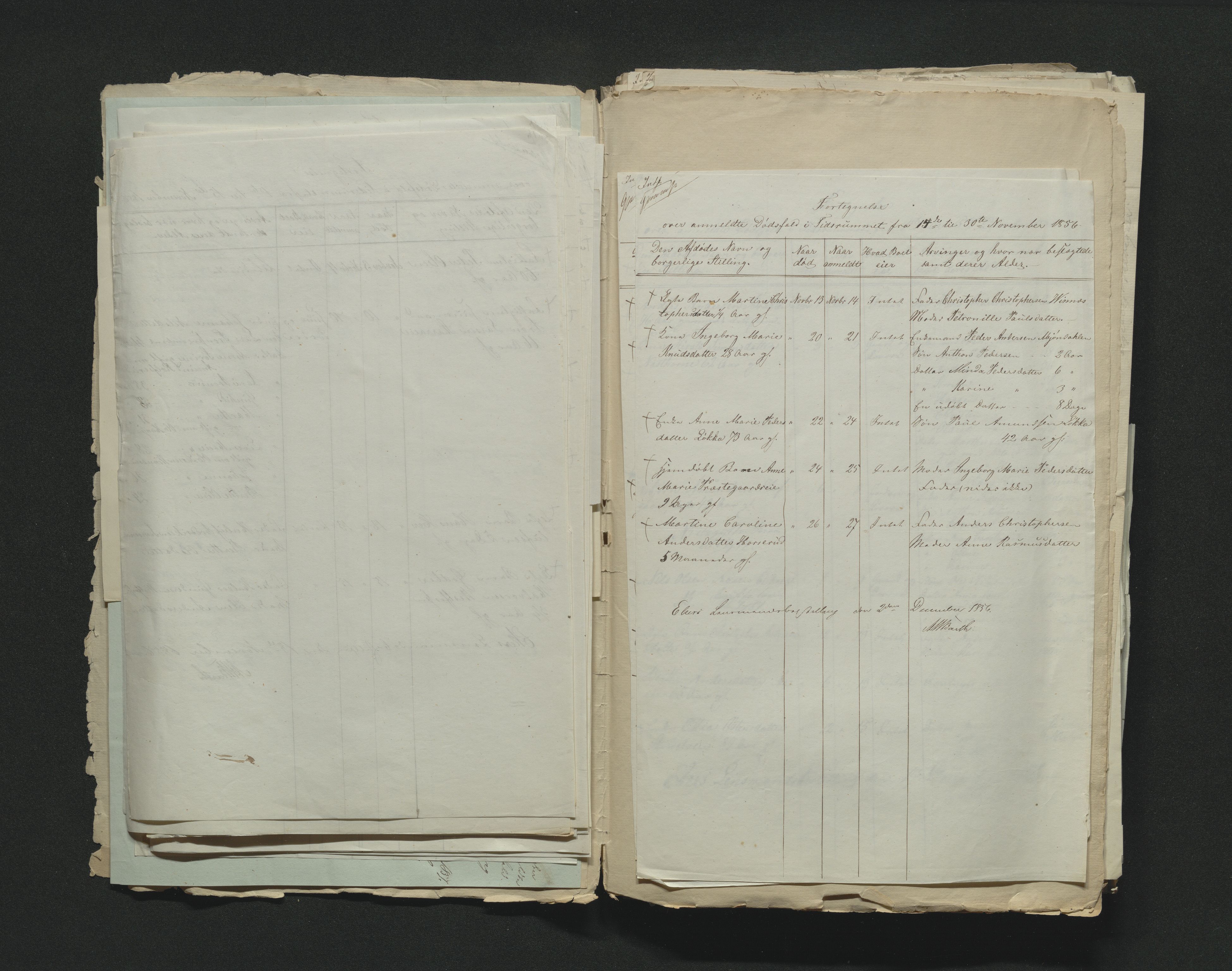 Eiker, Modum og Sigdal sorenskriveri, AV/SAKO-A-123/H/Ha/Hab/L0009: Dødsfallsmeldinger, 1854-1857, p. 294
