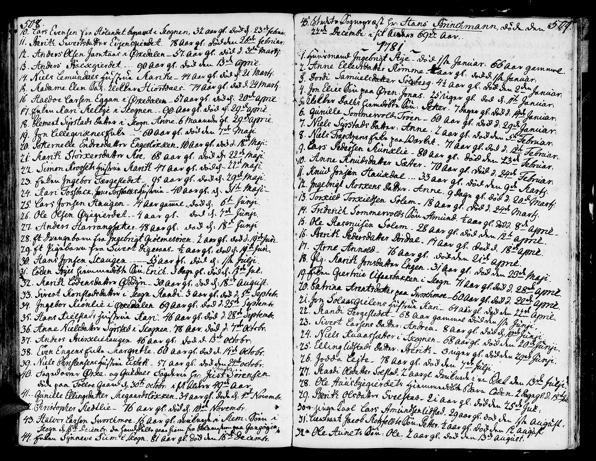 Ministerialprotokoller, klokkerbøker og fødselsregistre - Sør-Trøndelag, SAT/A-1456/668/L0802: Parish register (official) no. 668A02, 1776-1799, p. 508-509