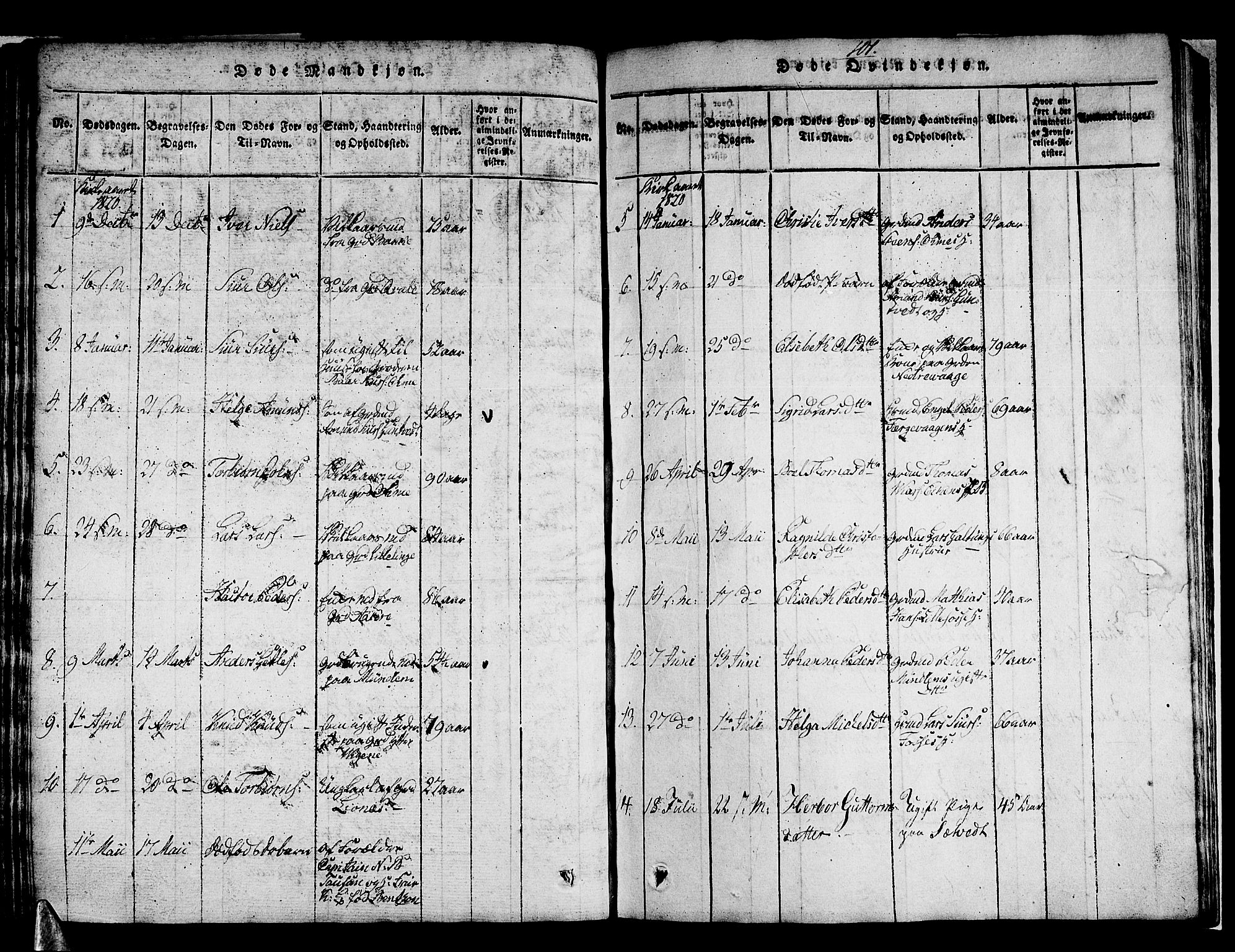 Strandebarm sokneprestembete, AV/SAB-A-78401/H/Haa: Parish register (official) no. A 5, 1816-1826, p. 101