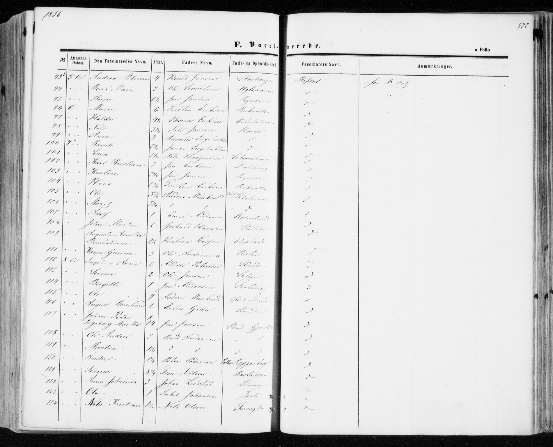 Ministerialprotokoller, klokkerbøker og fødselsregistre - Sør-Trøndelag, AV/SAT-A-1456/606/L0292: Parish register (official) no. 606A07, 1856-1865, p. 522