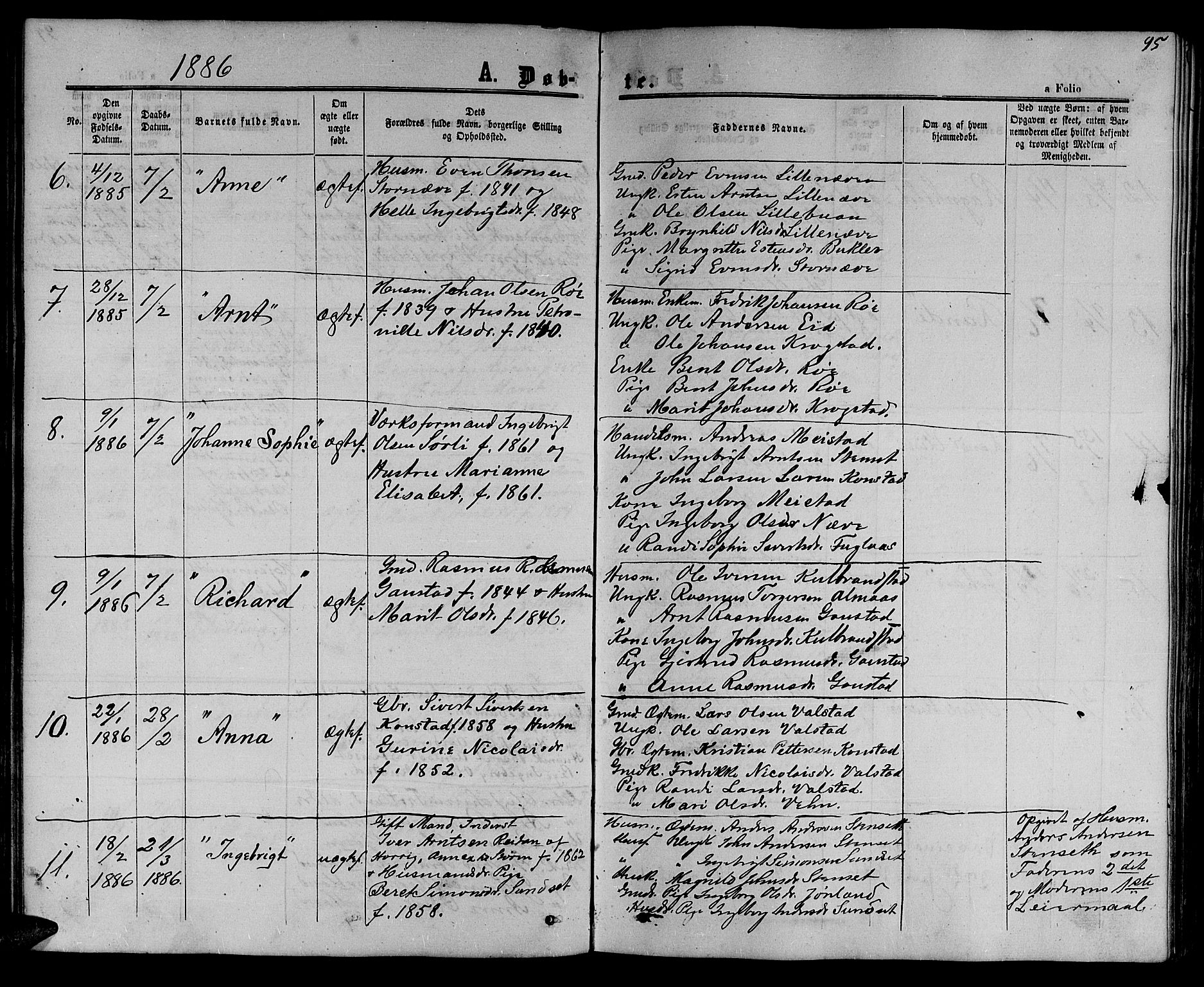 Ministerialprotokoller, klokkerbøker og fødselsregistre - Sør-Trøndelag, SAT/A-1456/694/L1131: Parish register (copy) no. 694C03, 1858-1886, p. 95
