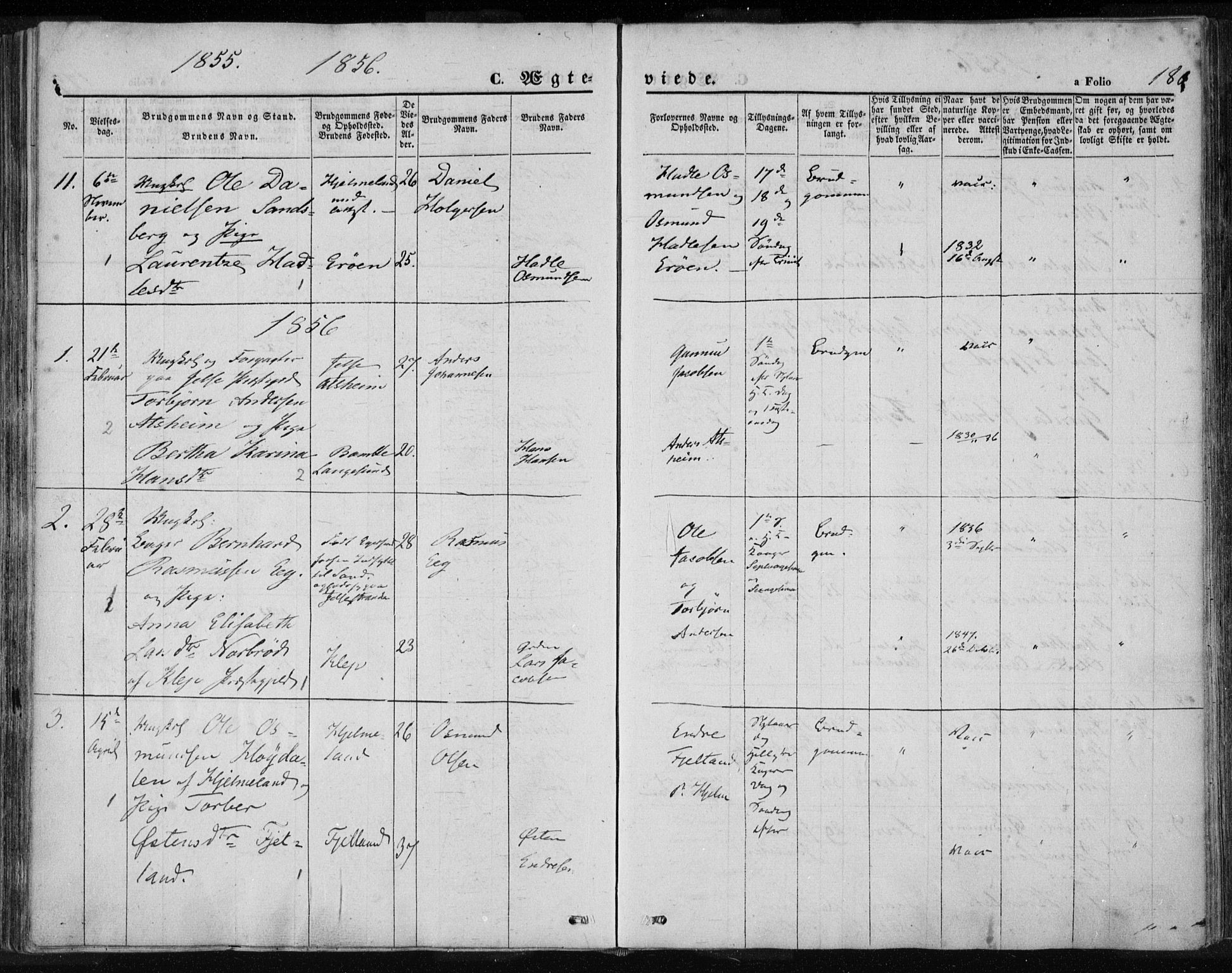 Jelsa sokneprestkontor, AV/SAST-A-101842/01/IV: Parish register (official) no. A 7, 1854-1866, p. 180