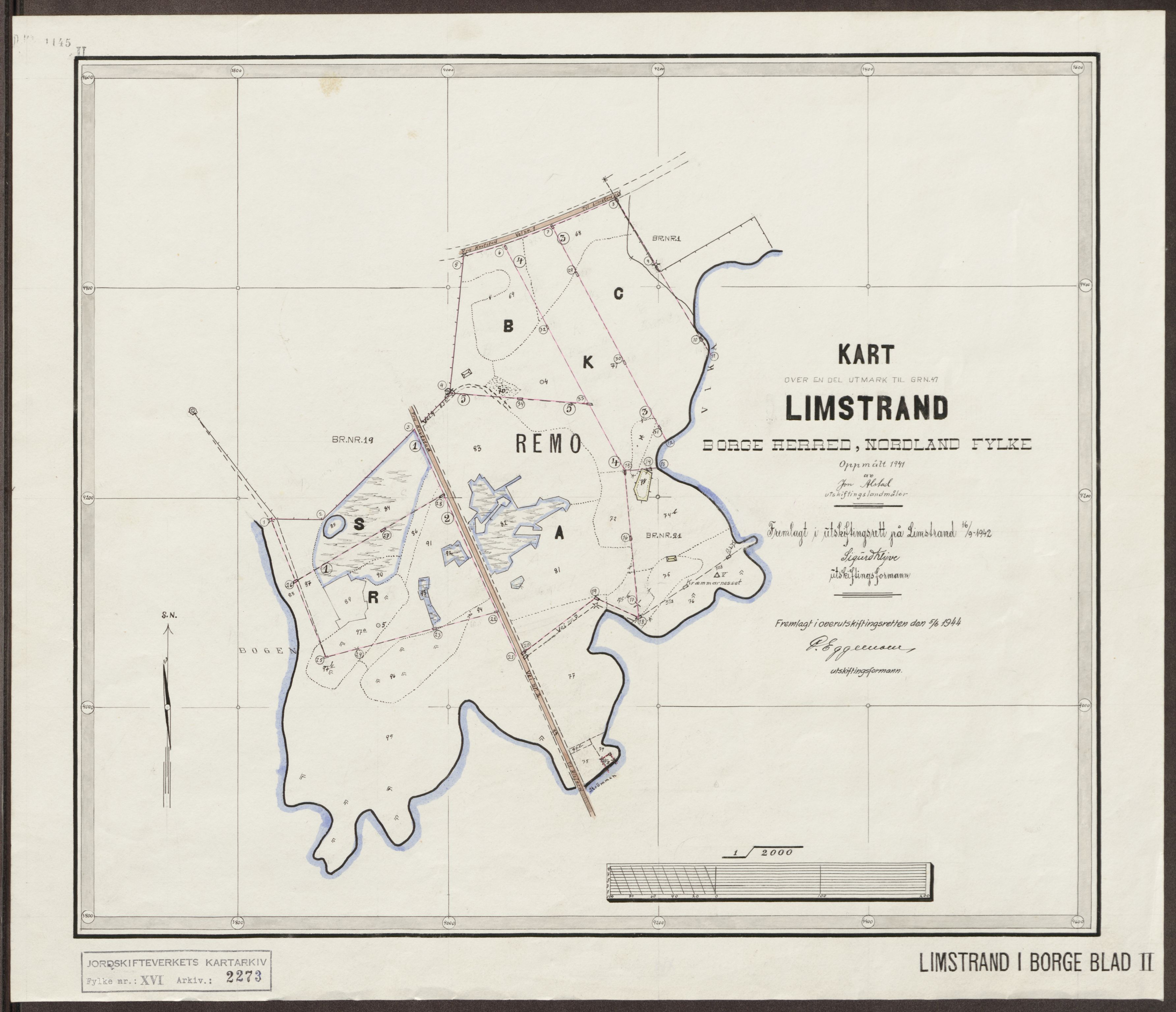 Jordskifteverkets kartarkiv, AV/RA-S-3929/T, 1859-1988, p. 2839
